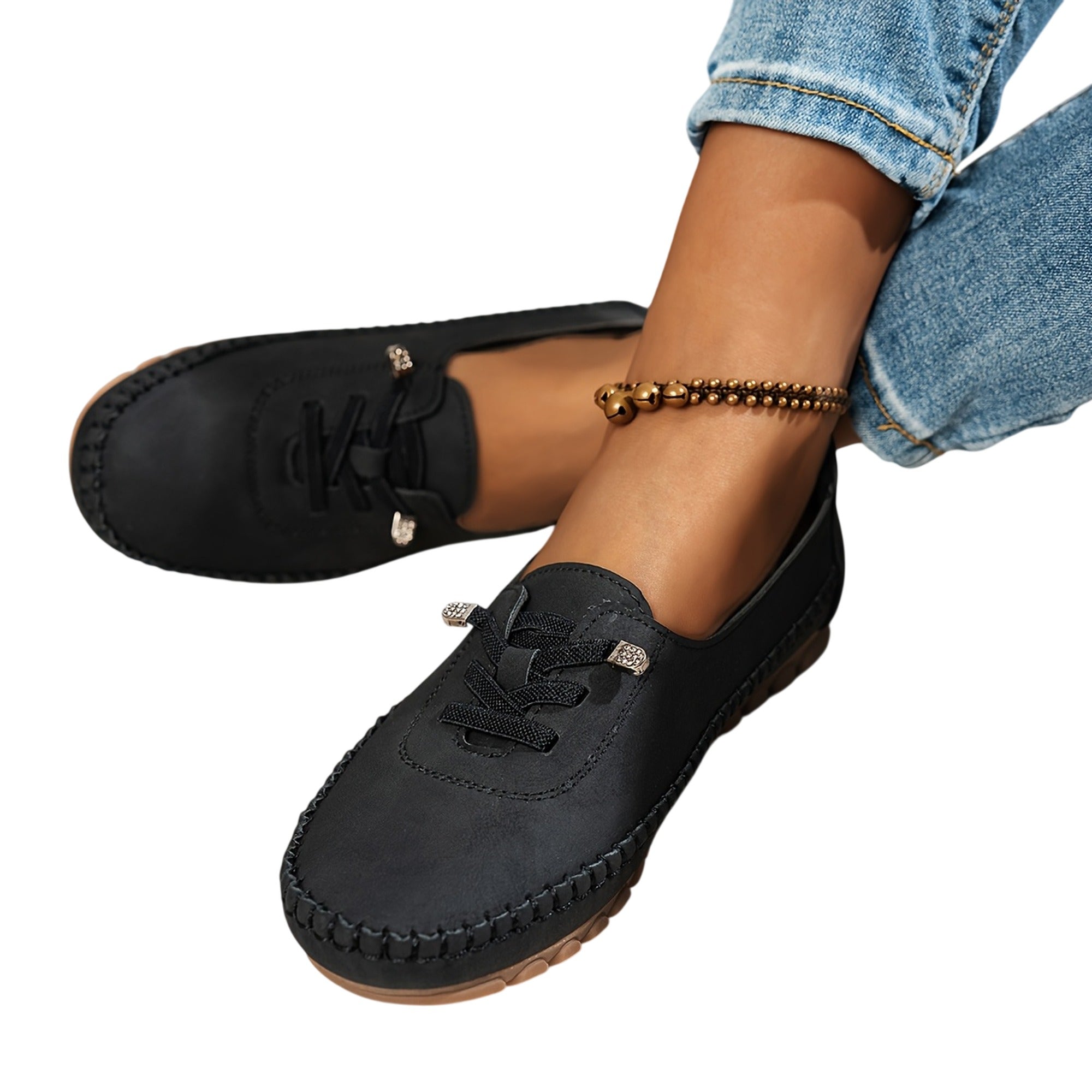 Atelier Rivelle | Baskets Basses Femme Grande Taille Souples Lacets Rétro Confort