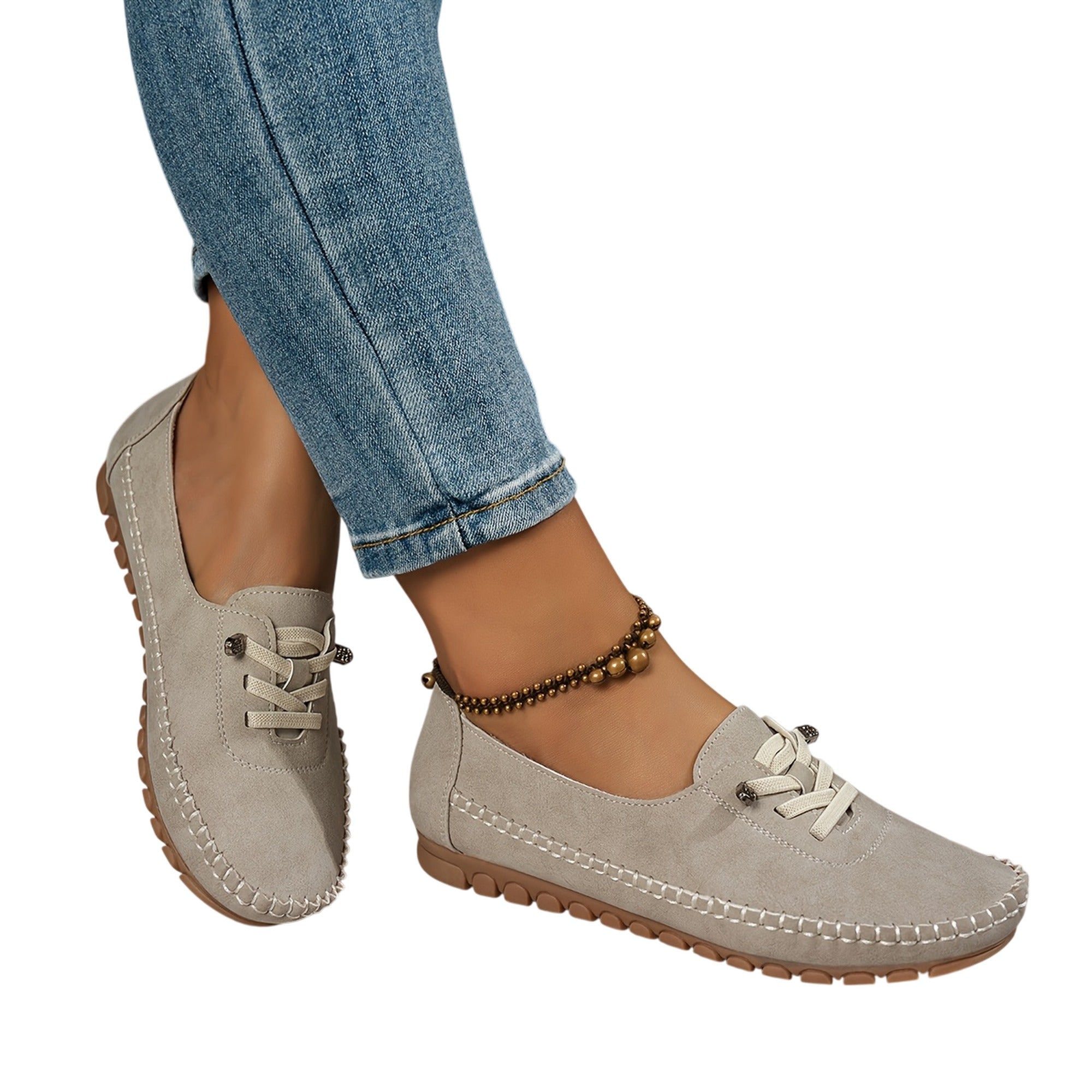 Atelier Rivelle | Baskets Basses Femme Grande Taille Souples Lacets Rétro Confort