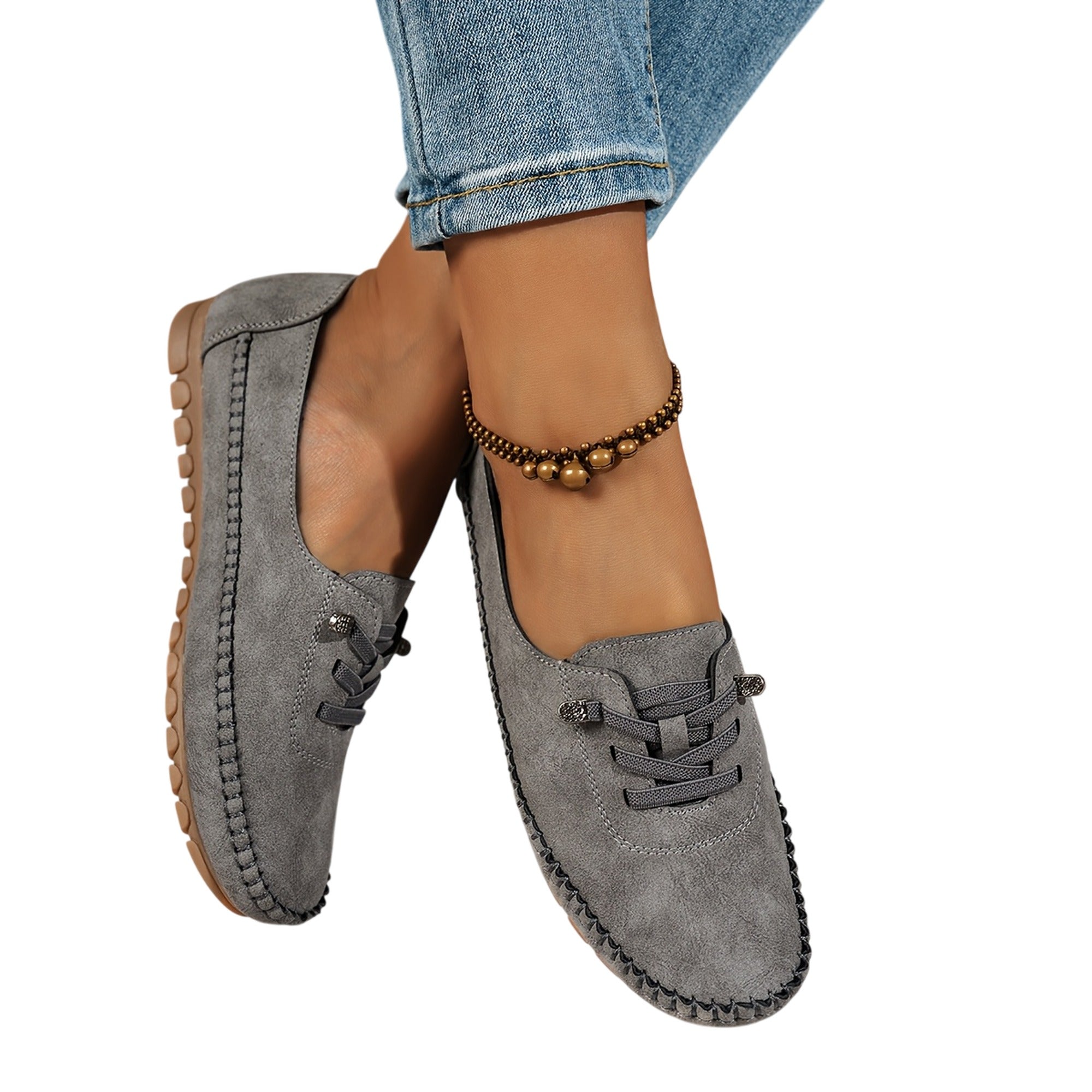 Atelier Rivelle | Baskets Basses Femme Grande Taille Souples Lacets Rétro Confort