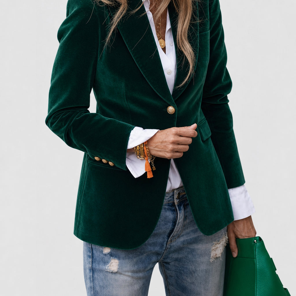 Atelier Rivelle | Blazer Femme Col Tailleur Élégant Automne Chic Bureau
