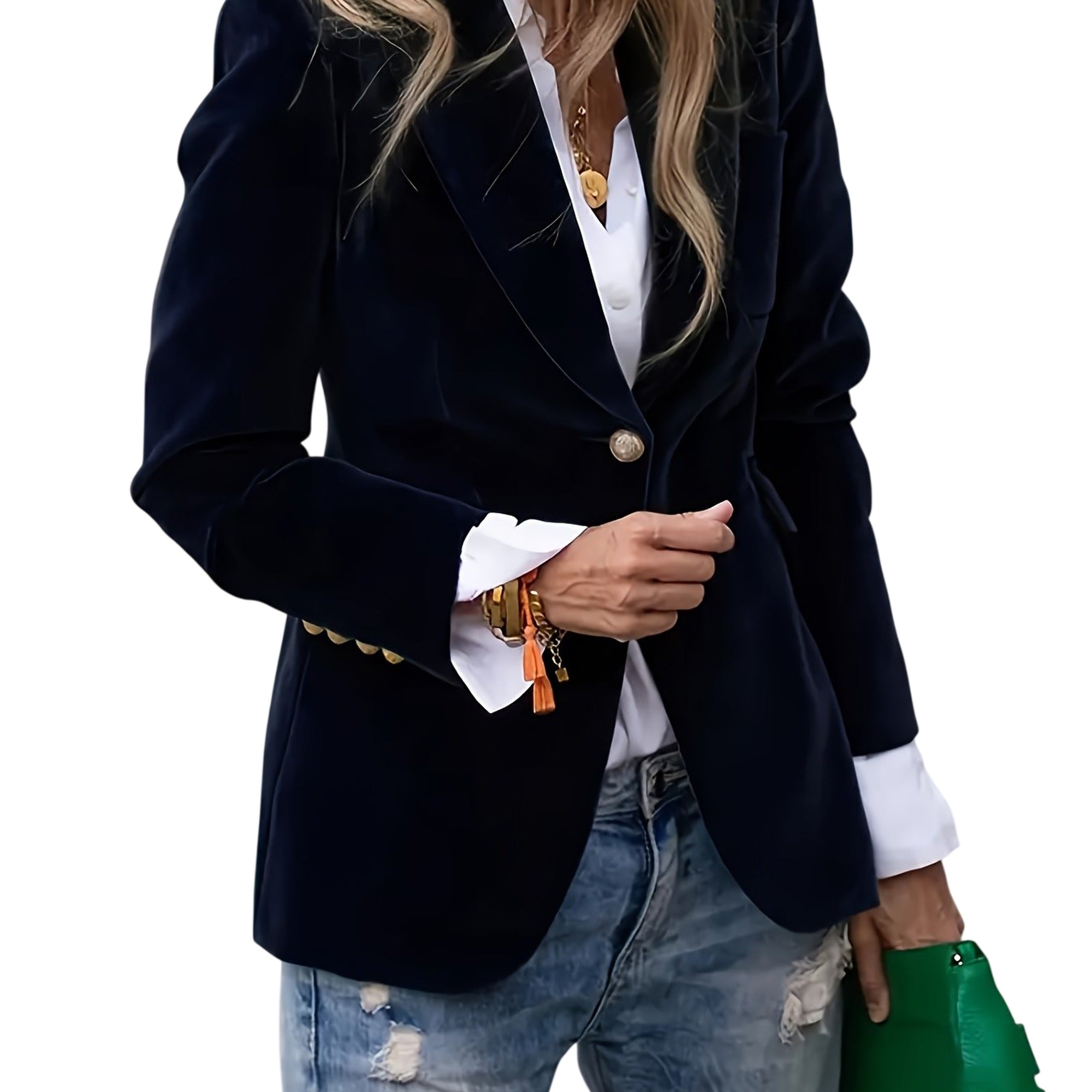 Atelier Rivelle | Blazer Femme Col Tailleur Élégant Automne Chic Bureau