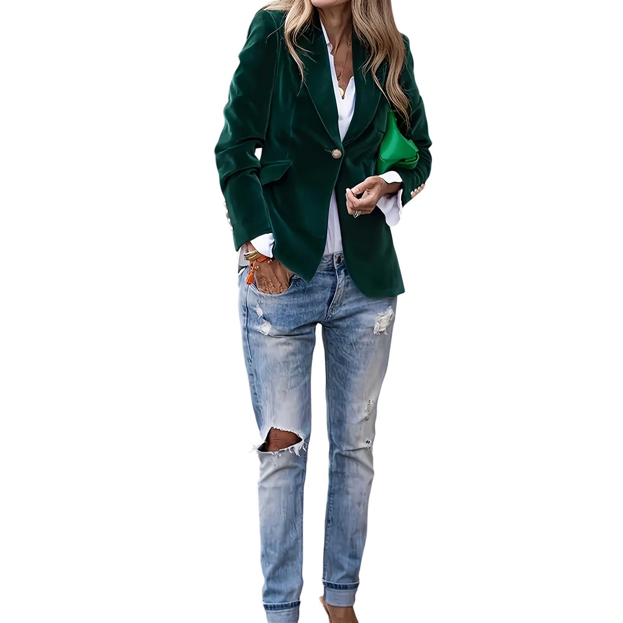 Atelier Rivelle | Blazer Femme Col Tailleur Élégant Automne Chic Bureau