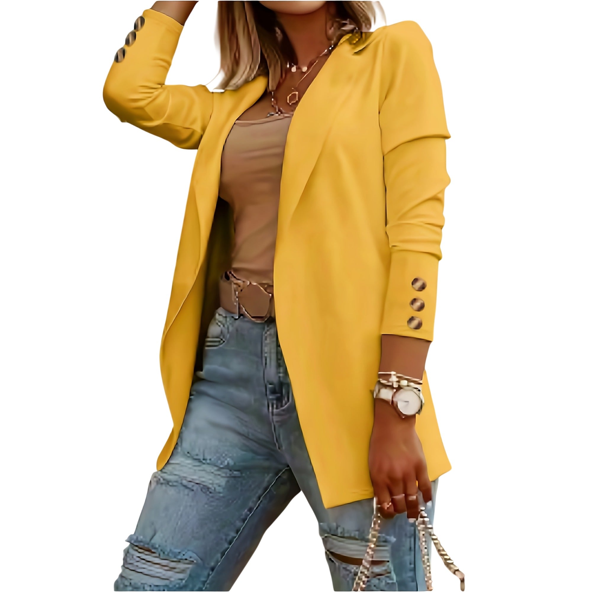 Atelier Rivelle | Blazer Femme Grande Taille Été Élégant Léger Décontracté