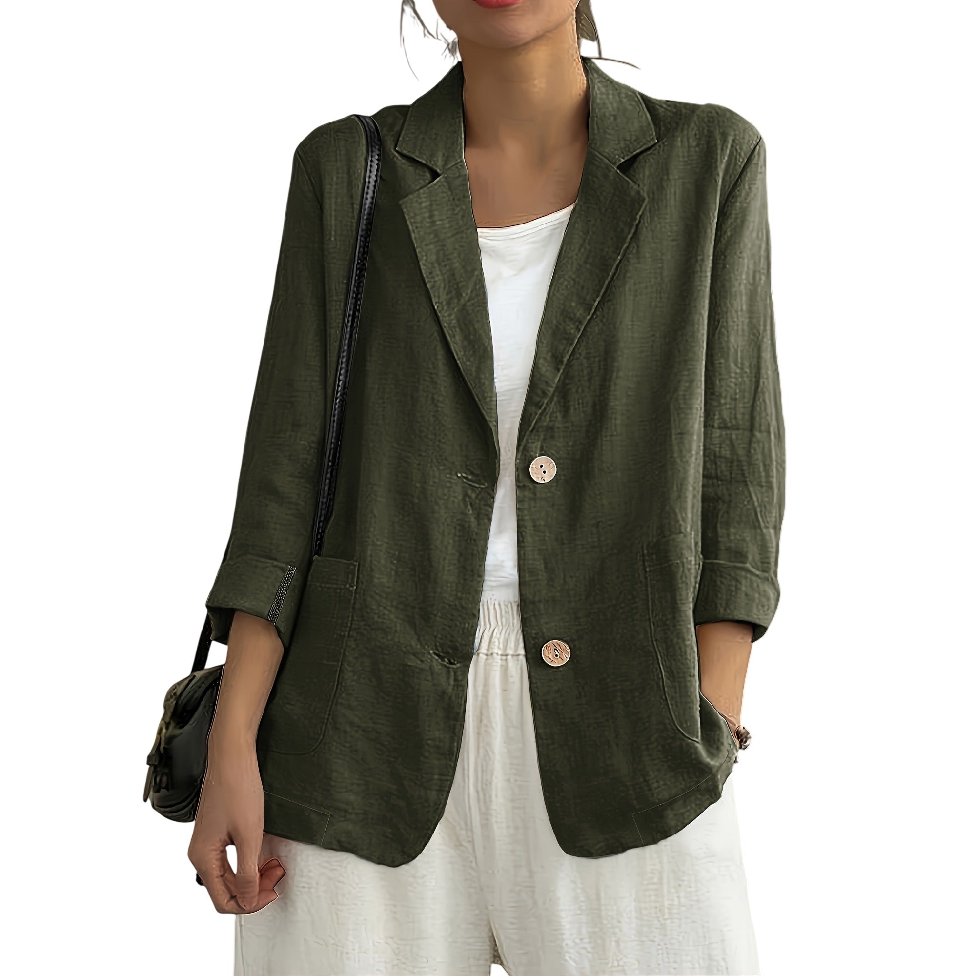 Atelier Rivelle | Blazer Femme Printemps Été Décontracté Léger Poches