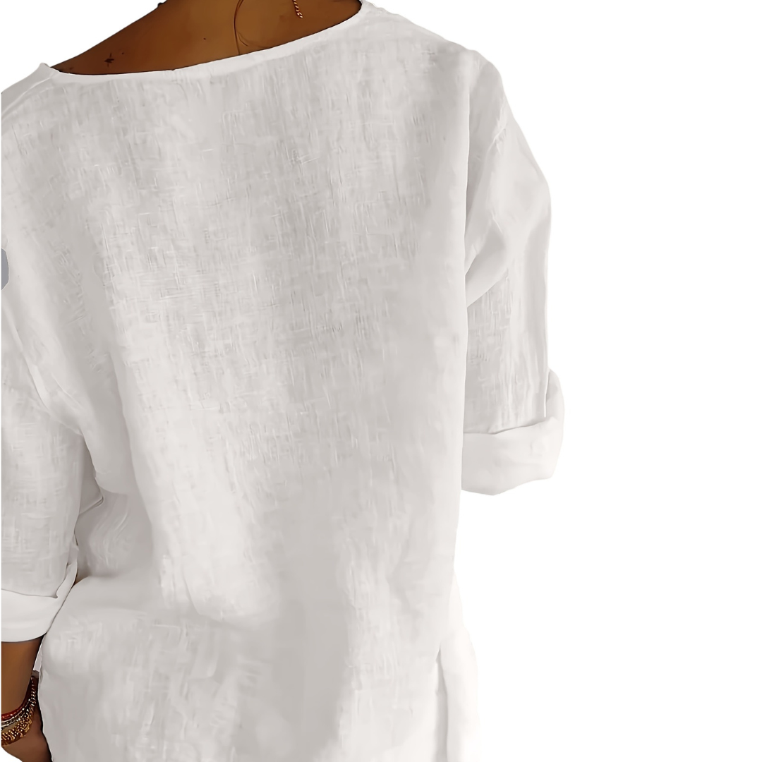 Atelier Rivelle | Chemise Femme Ample Décontractée Boutons Légère Été