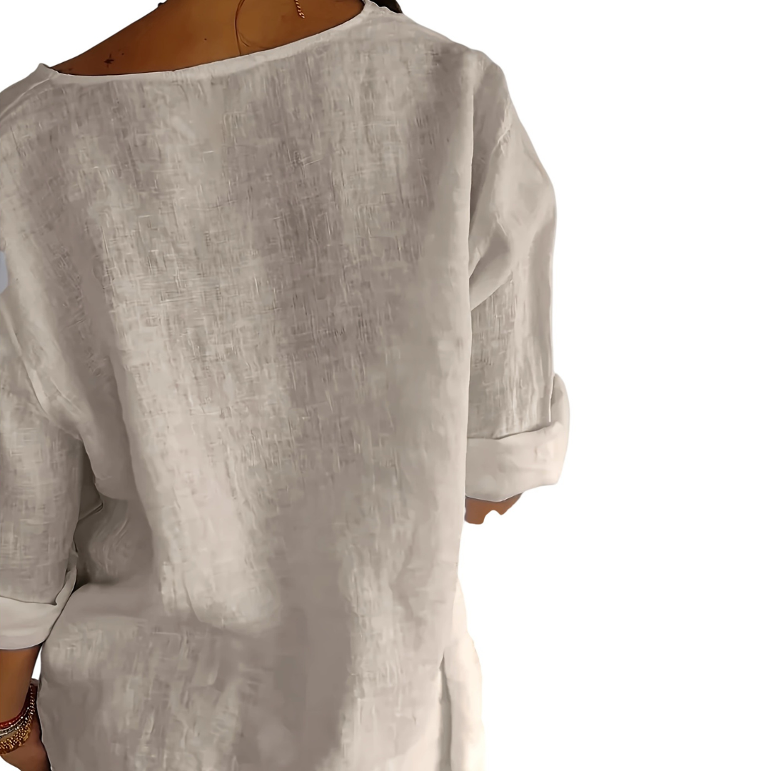 Atelier Rivelle | Chemise Femme Ample Décontractée Boutons Légère Été