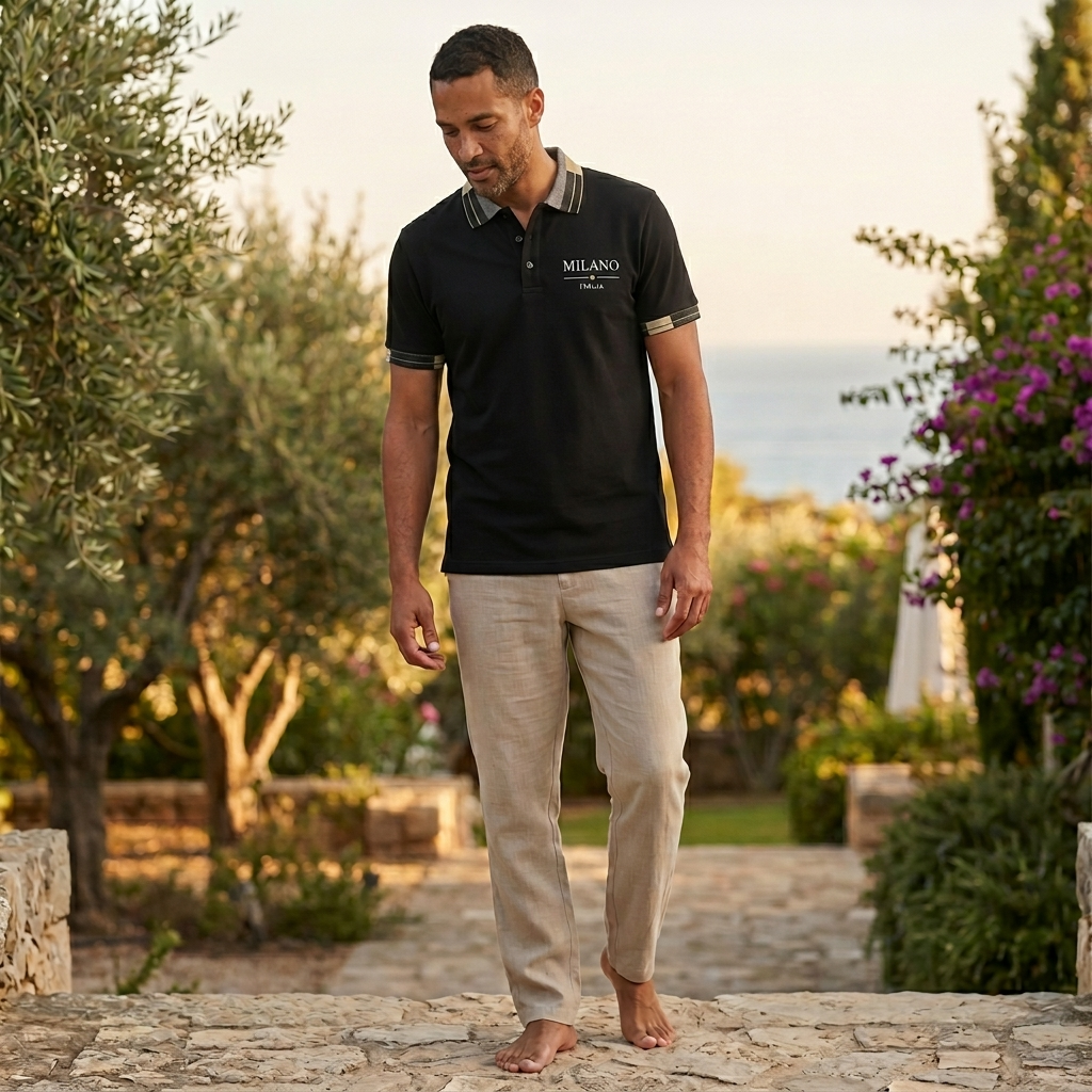 Atelier Rivelle | Chemise Homme Été Décontracté Col Boutonné Manches Courtes