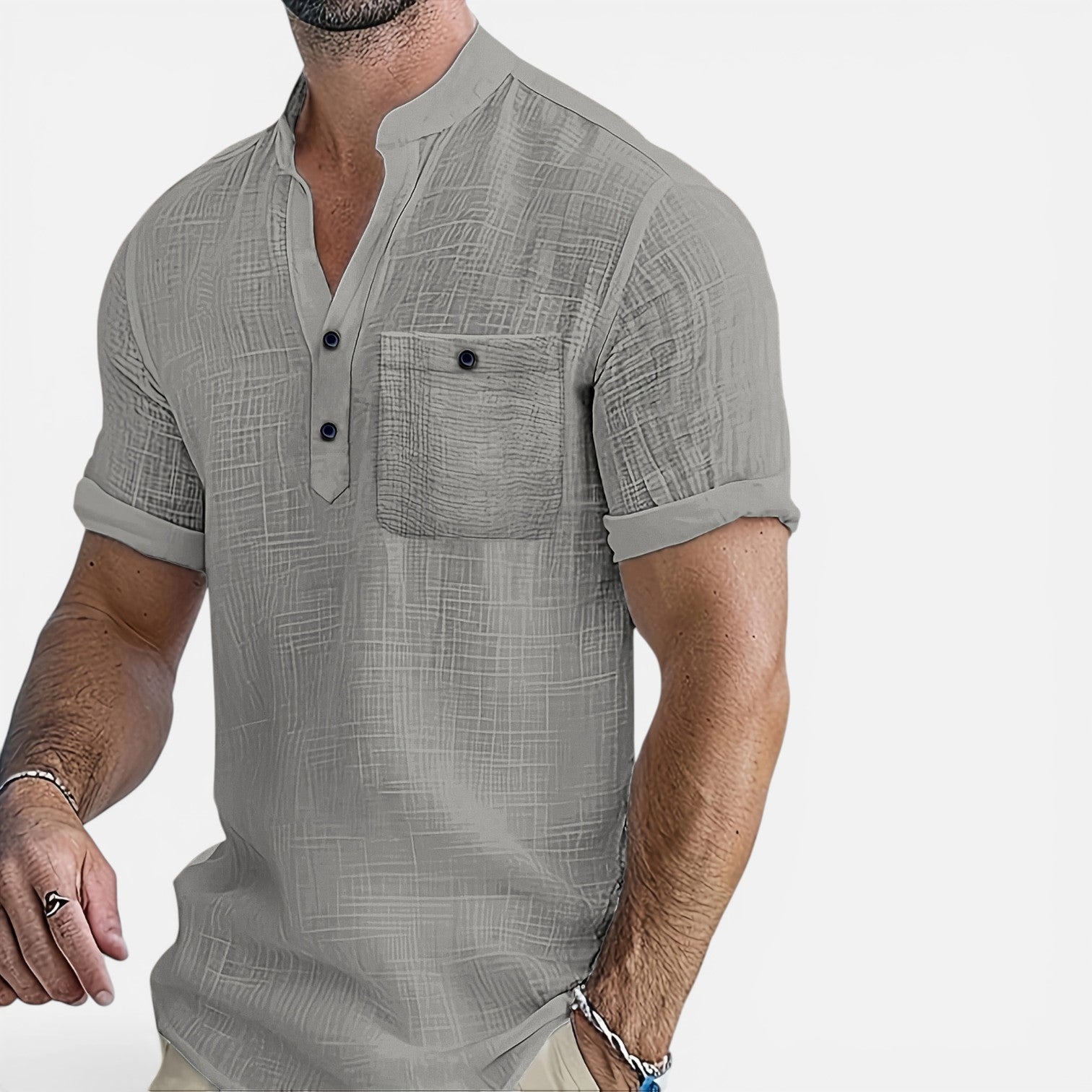 Atelier Rivelle | Chemise Homme Lin Été Légère Respirante Tenue Vacances