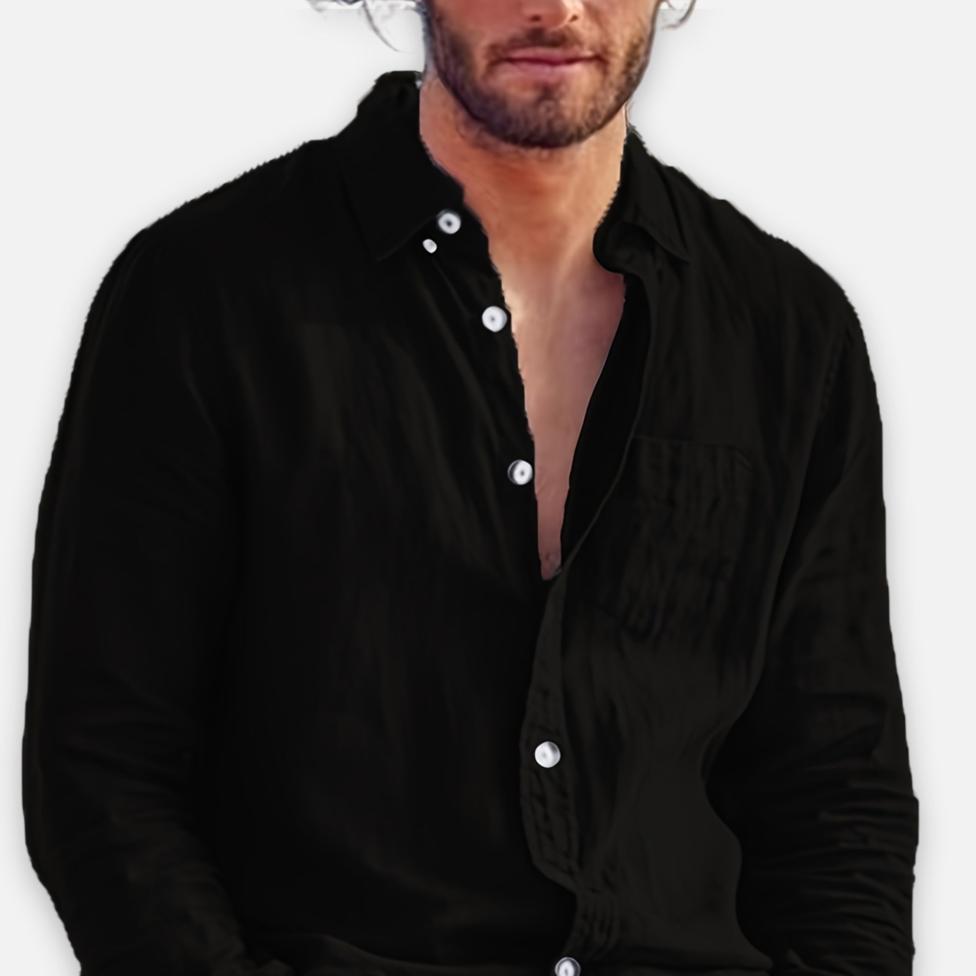 Atelier Rivelle | Chemise Homme Printemps Classique Décontractée Col Revers
