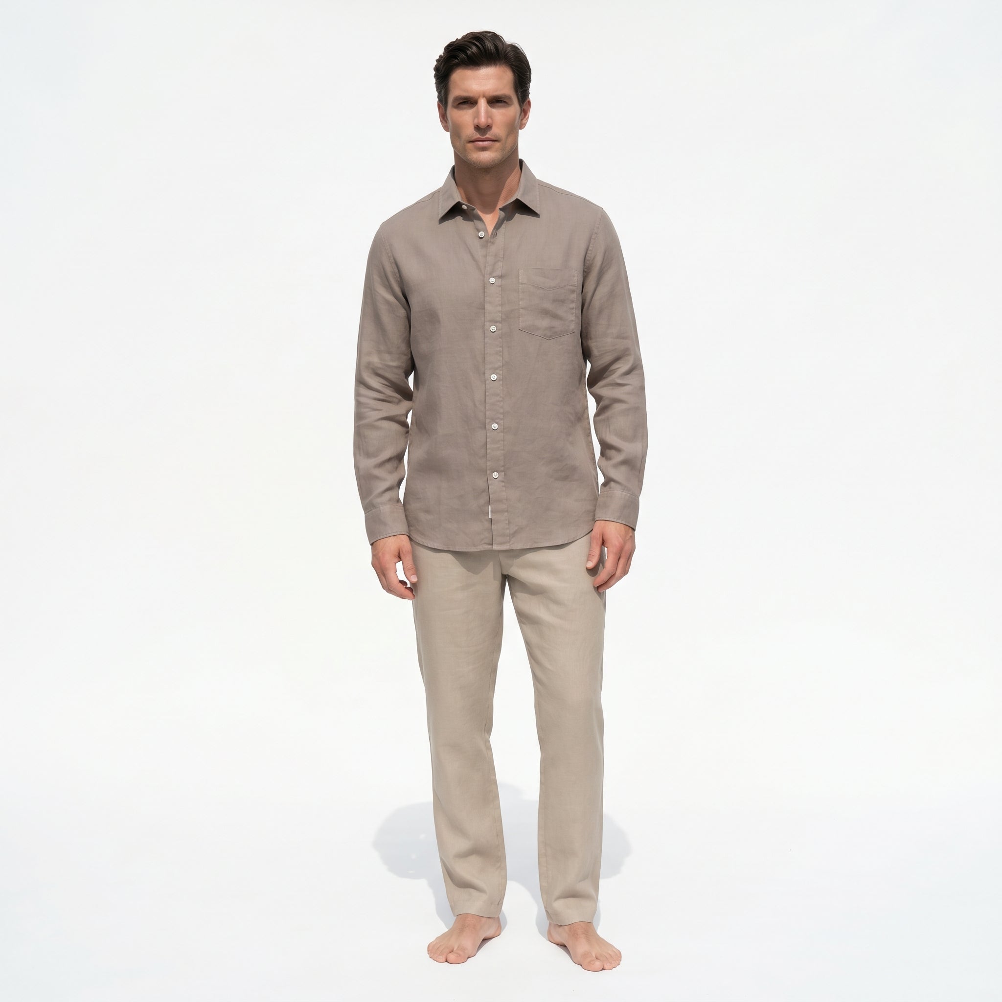 Atelier Rivelle | Chemise Homme Printemps Classique Décontractée Col Revers
