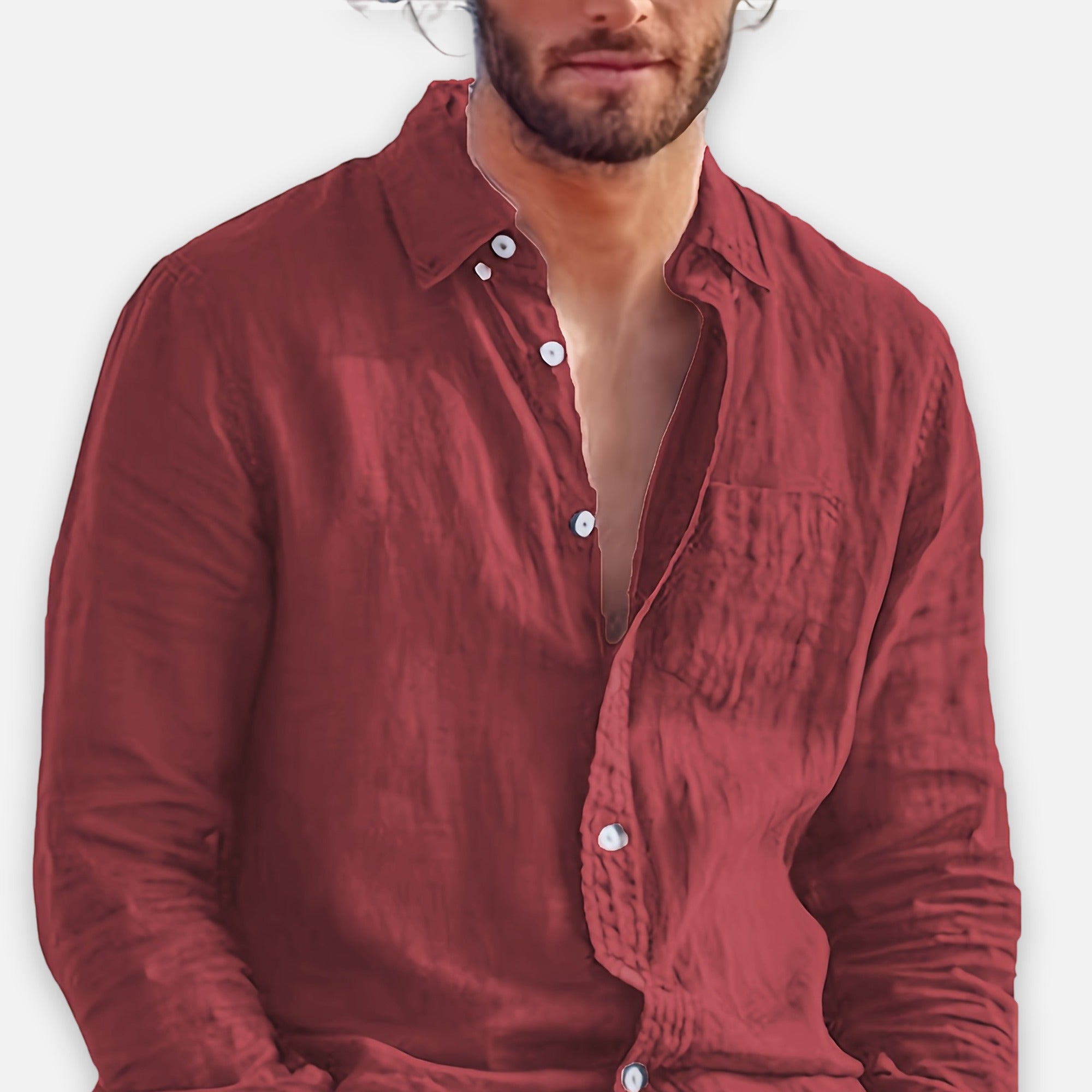 Atelier Rivelle | Chemise Homme Printemps Classique Décontractée Col Revers