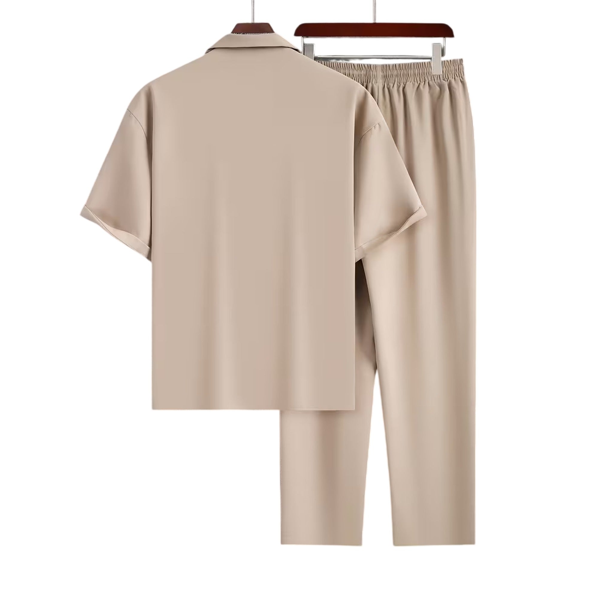 Atelier Rivelle | Ensemble Chemise Pantalon Homme Été Ample Léger Décontracté