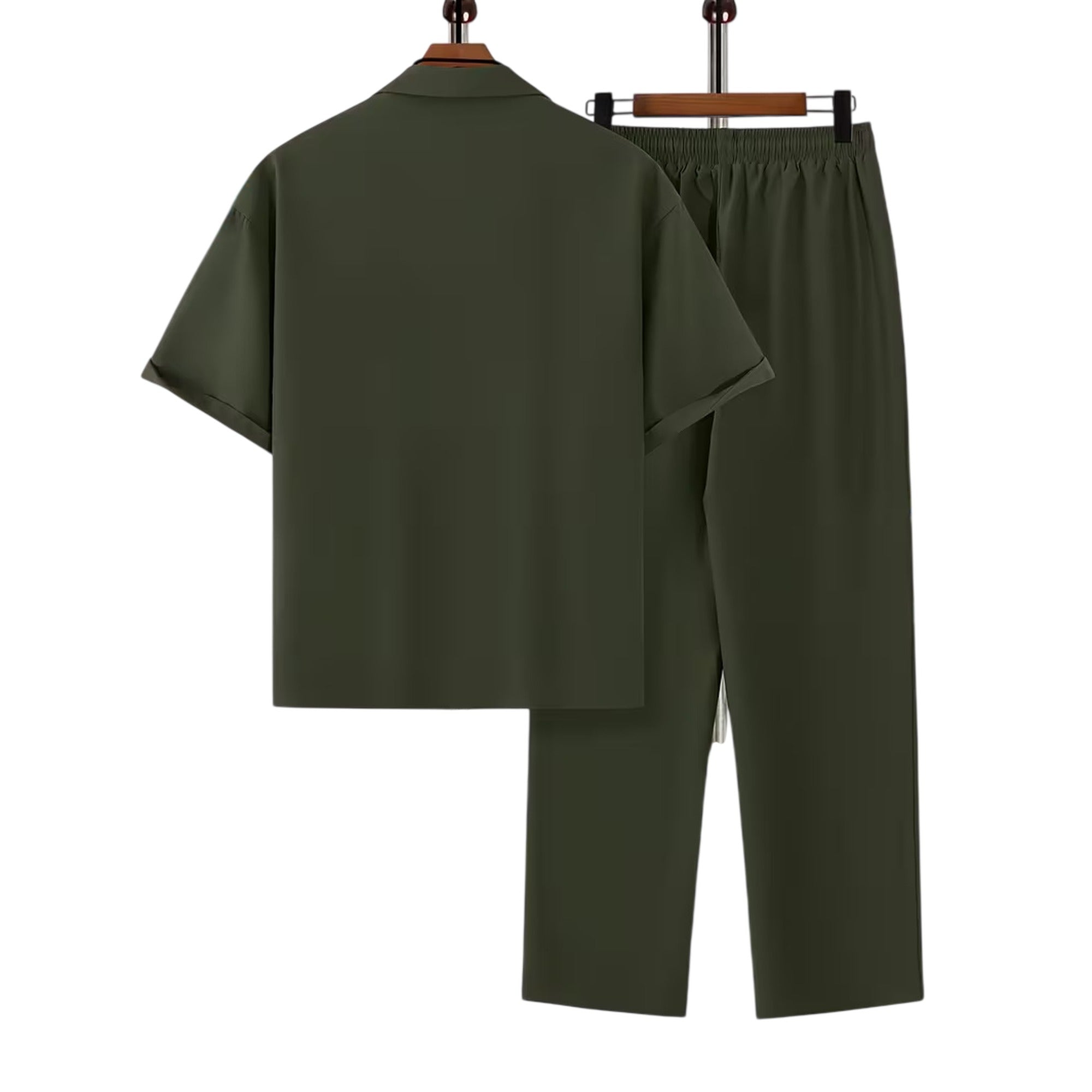 Atelier Rivelle | Ensemble Chemise Pantalon Homme Été Ample Léger Décontracté