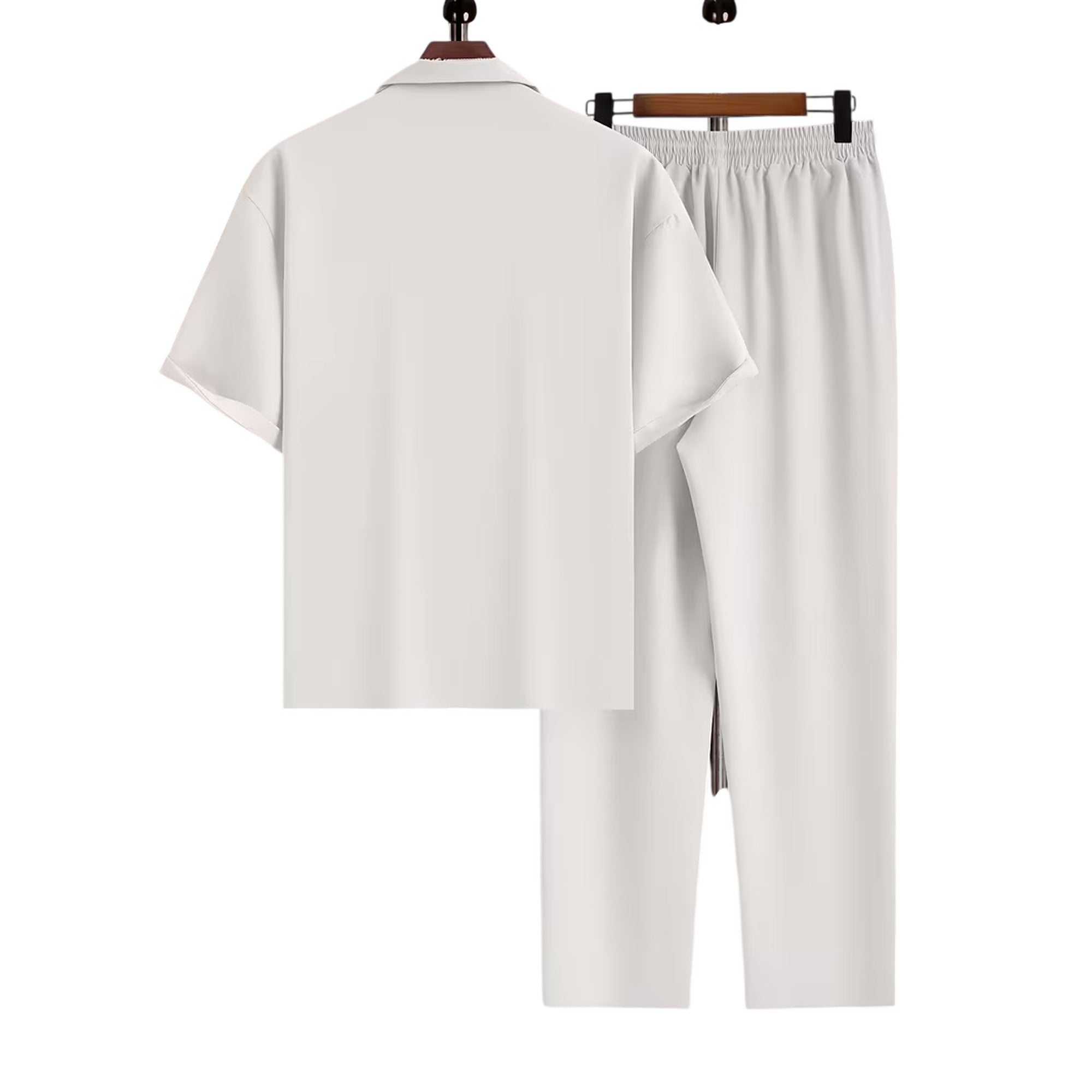Atelier Rivelle | Ensemble Chemise Pantalon Homme Été Ample Léger Décontracté