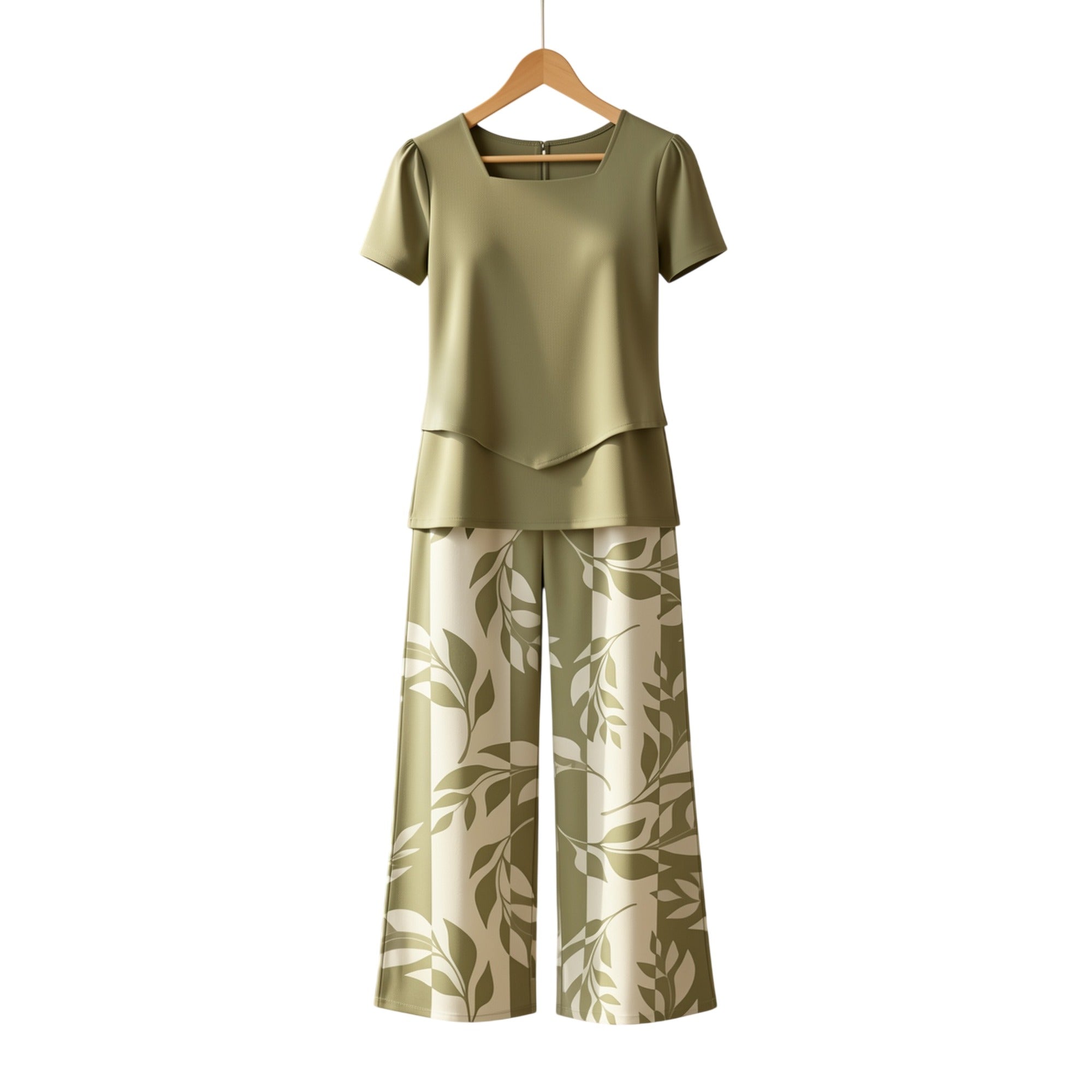 Atelier Rivelle | Ensemble Deux Pièces Femme Été Imprimé Floral Fluide Vacances