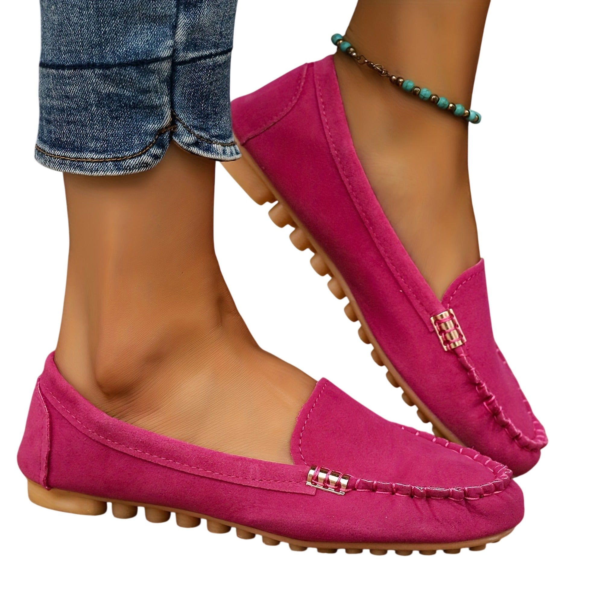 Atelier Rivelle | Mocassins Femme Cuir Souple Bout Rond Détails Métalliques Chic