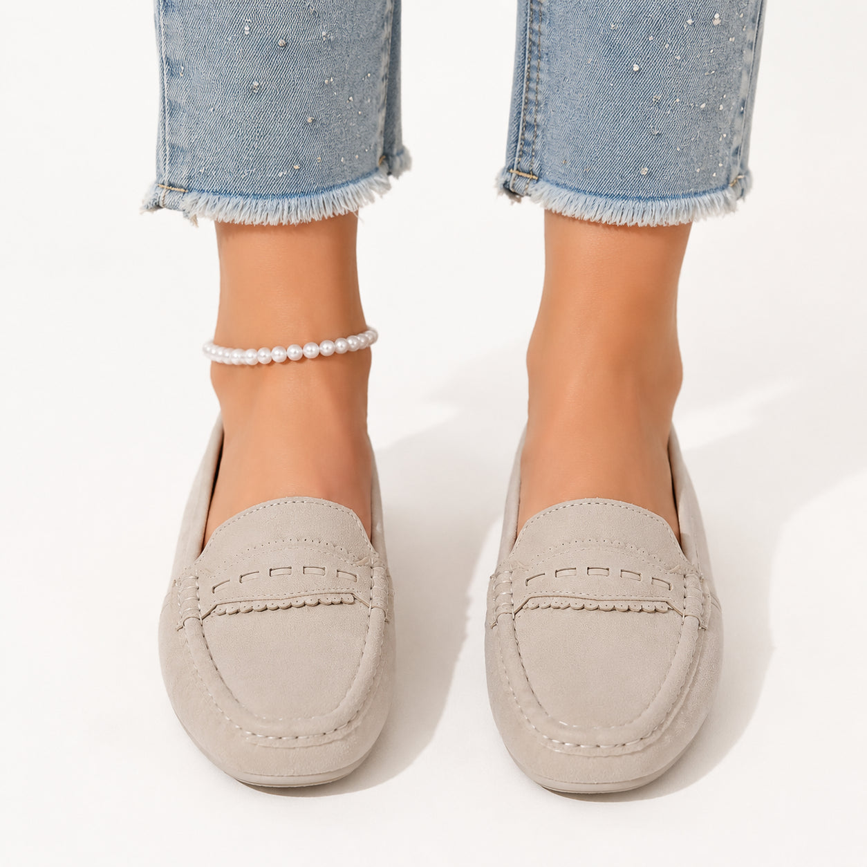 Atelier Rivelle | Mocassins Femme Grande Taille Confort Doux Nœud Couture Main