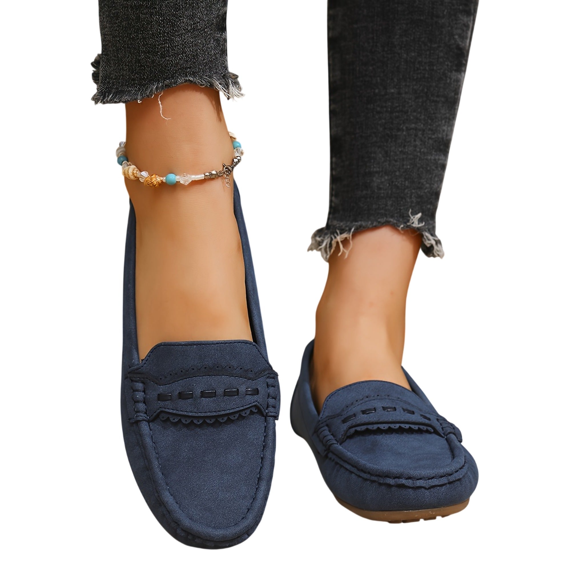 Atelier Rivelle | Mocassins Femme Grande Taille Confort Doux Nœud Couture Main
