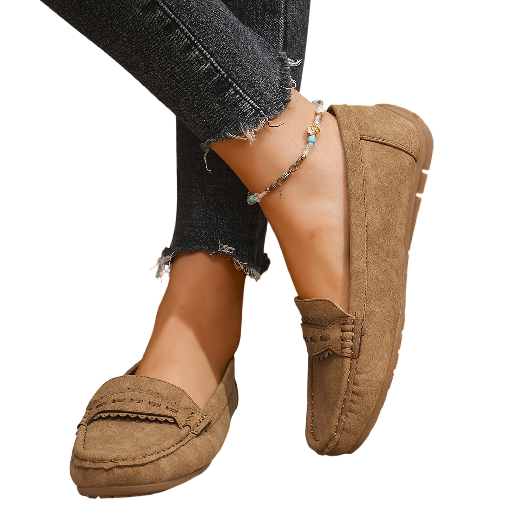Atelier Rivelle | Mocassins Femme Grande Taille Confort Doux Nœud Couture Main