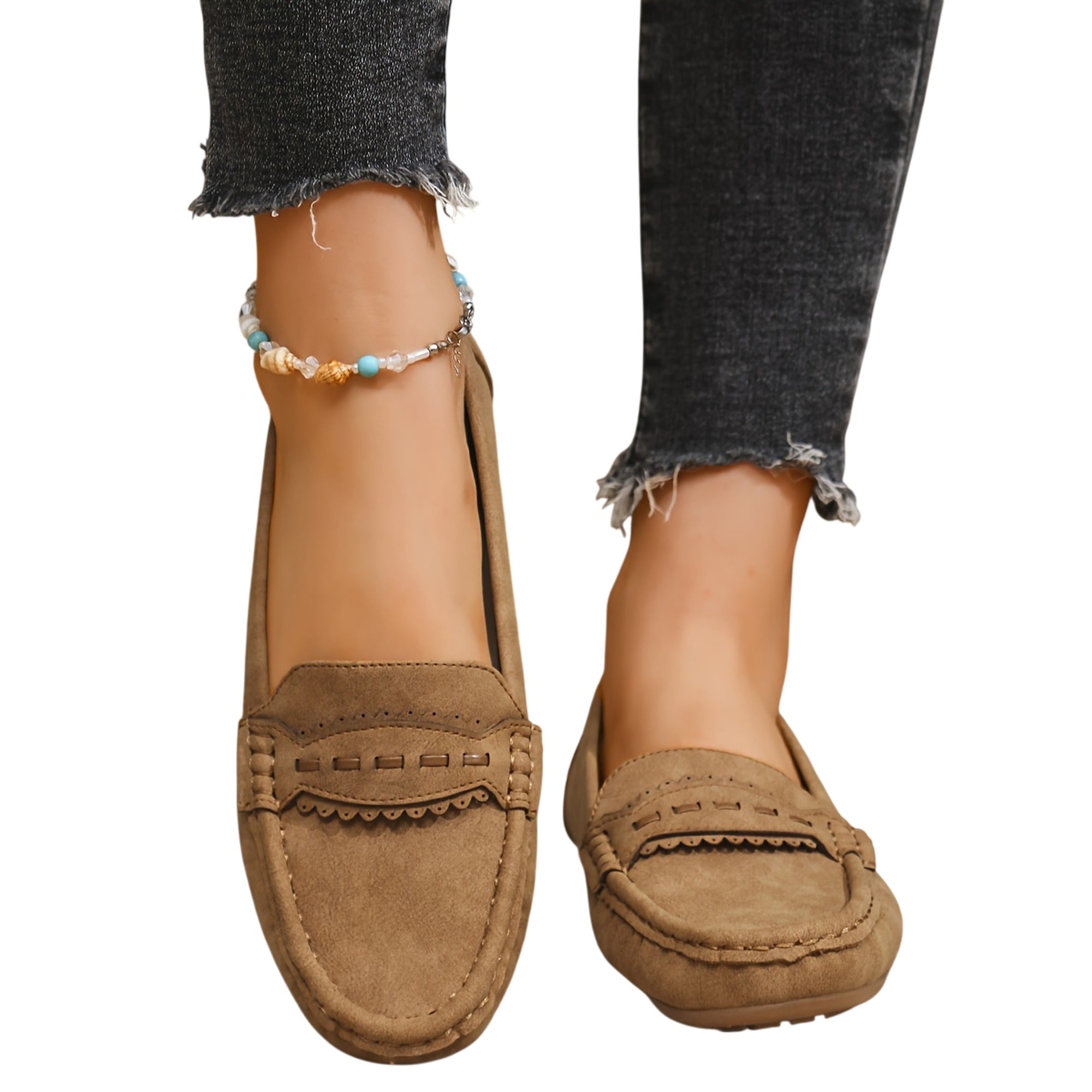 Atelier Rivelle | Mocassins Femme Grande Taille Confort Doux Nœud Couture Main