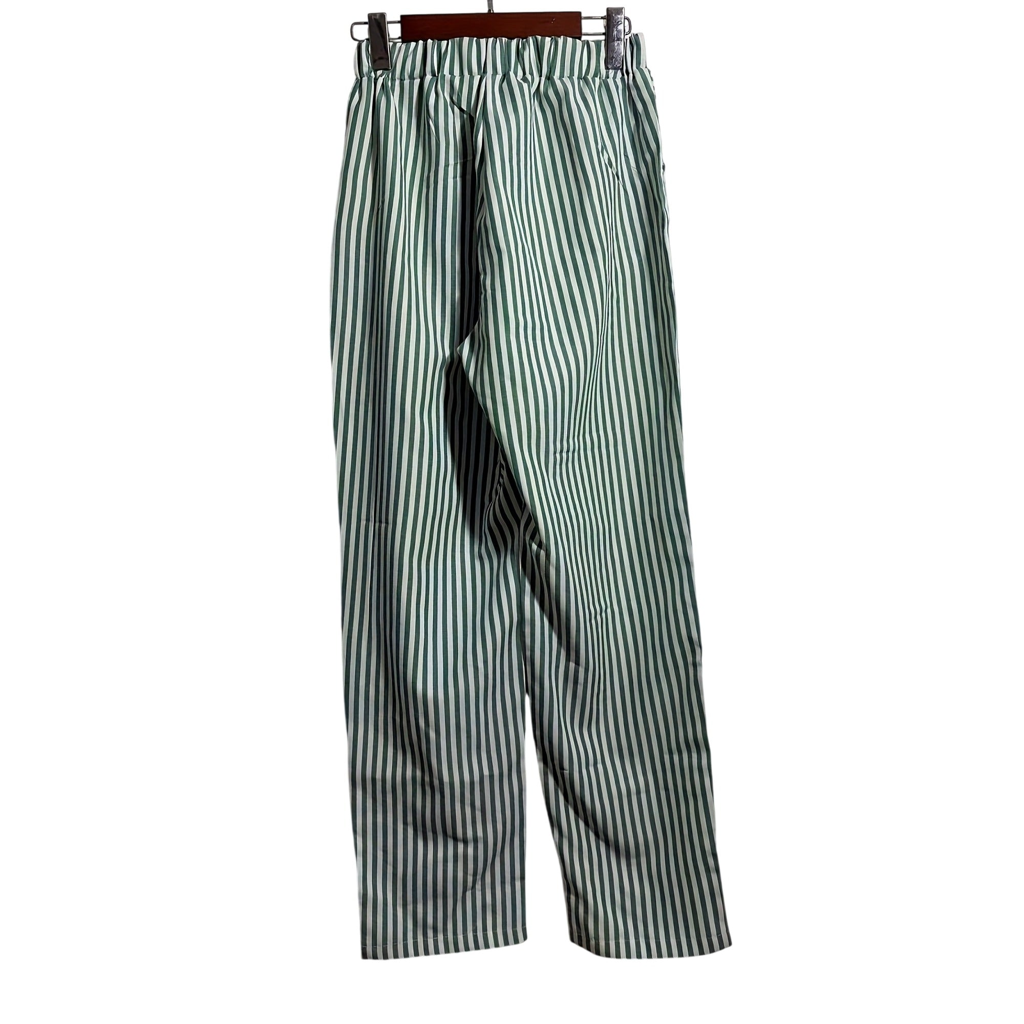 Atelier Rivelle | Pantalon Femme Ample Rayé Taille Haute Léger