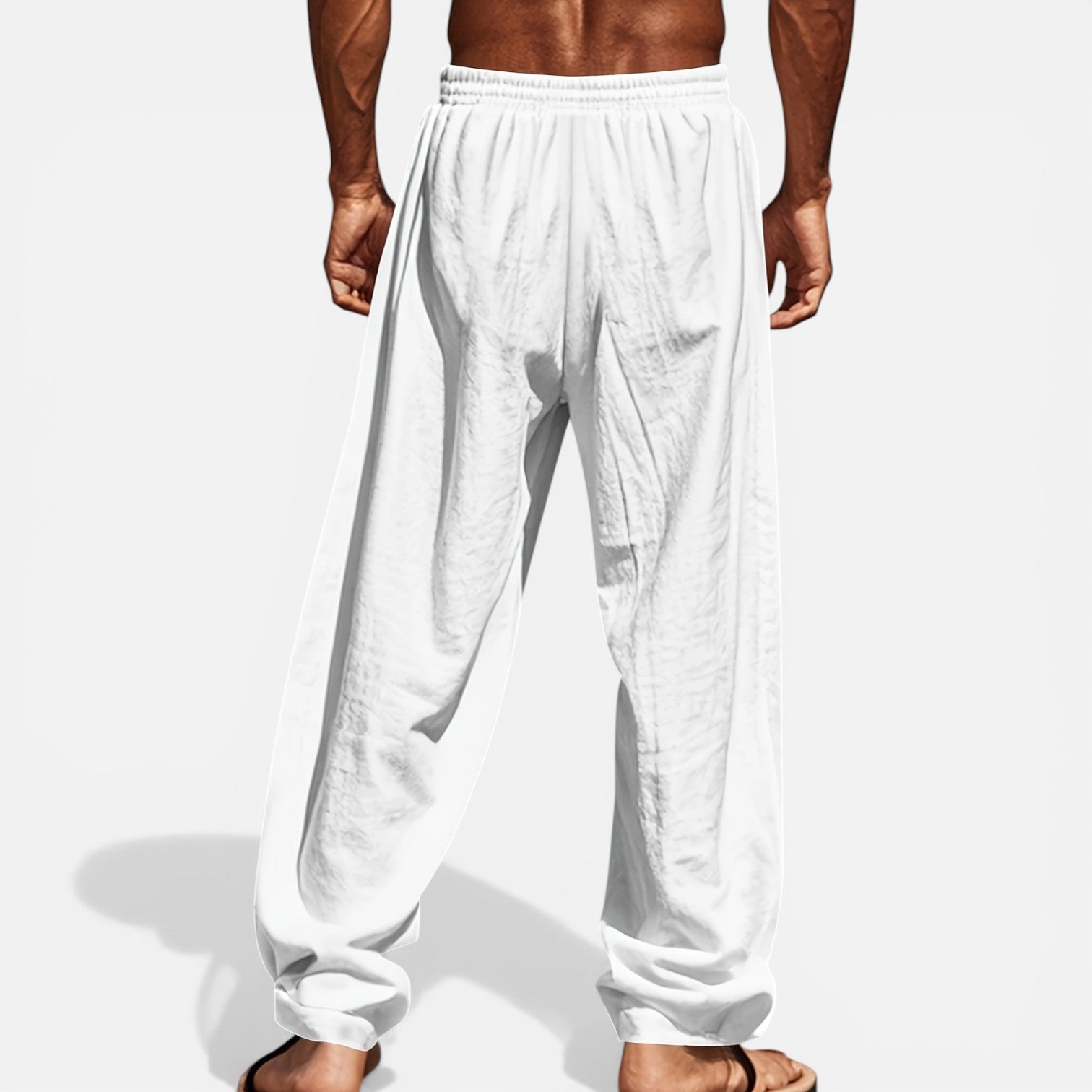 Atelier Rivelle | Pantalon Lin Homme Été Léger Respirant Taille Élastique