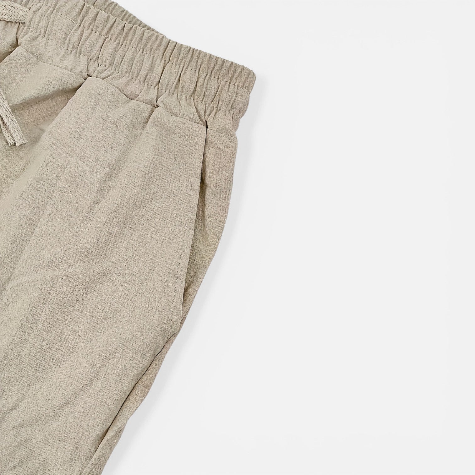 Atelier Rivelle | Pantalon Lin Homme Léger Été Confort Taille Élastique Plage