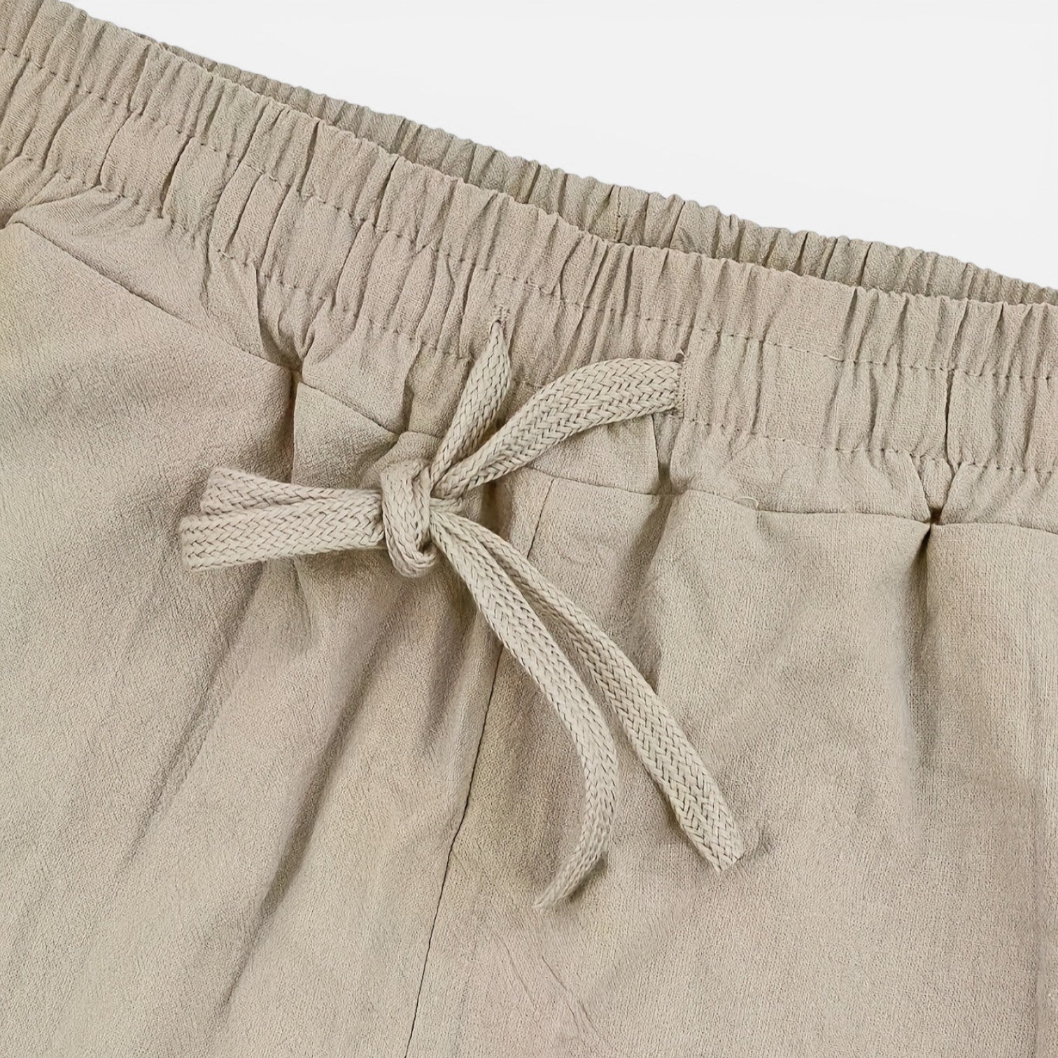 Atelier Rivelle | Pantalon Lin Homme Léger Été Confort Taille Élastique Plage