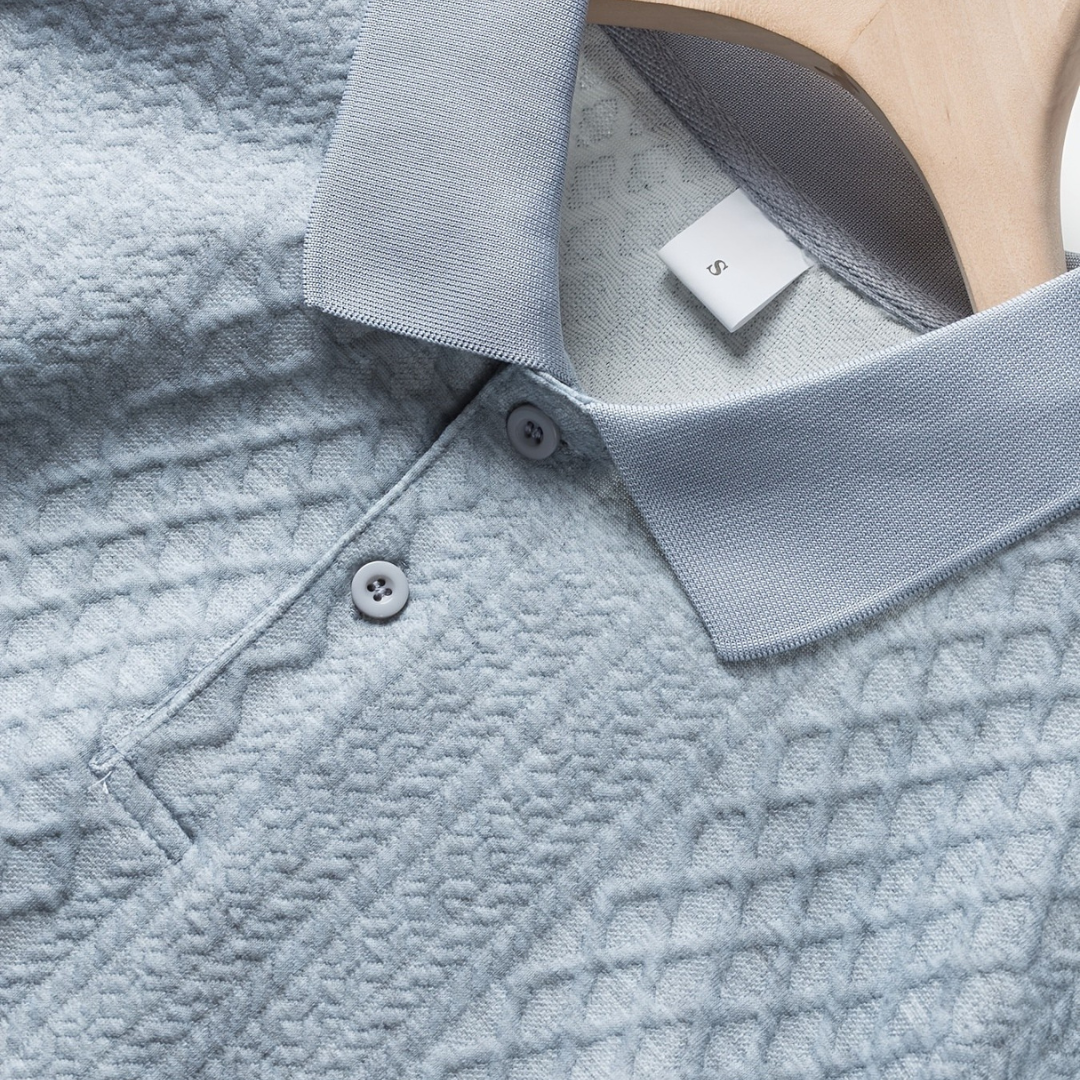 Atelier Rivelle | Polo Col Roulé Homme Automne Hiver Élégant Classique Boutonné