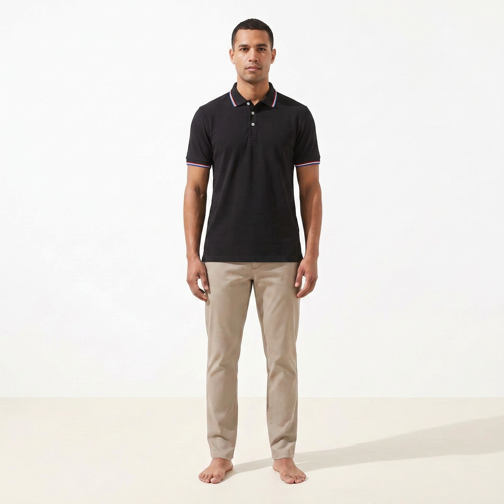 Atelier Rivelle | Polo Homme Été Manches Courtes Décontracté Classique