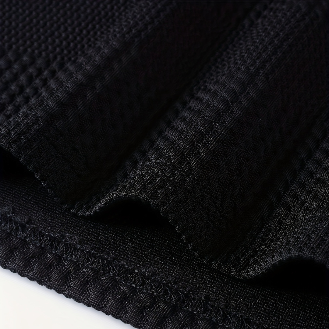 Atelier Rivelle | Polo Homme Jacquard Tissé Manches Longues Élégant Décontracté
