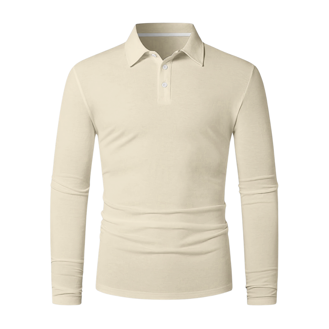 Atelier Rivelle | Polo Homme Manches Longues Décontracté Élégant