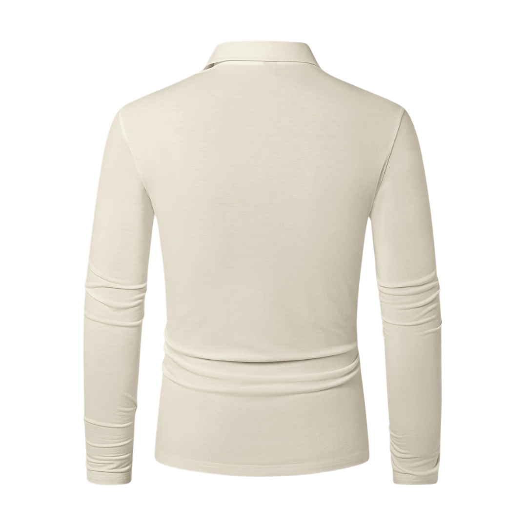 Atelier Rivelle | Polo Homme Manches Longues Décontracté Élégant
