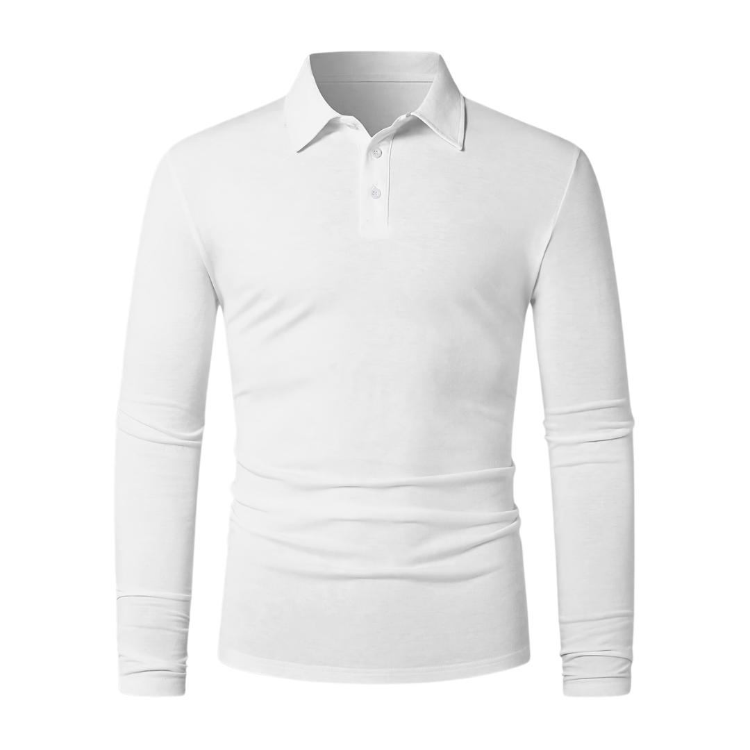 Atelier Rivelle | Polo Homme Manches Longues Décontracté Élégant