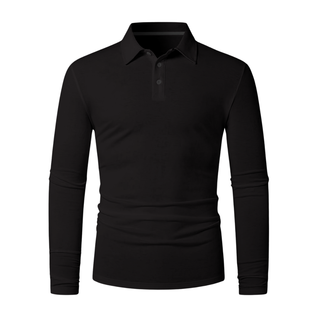 Atelier Rivelle | Polo Homme Manches Longues Décontracté Élégant