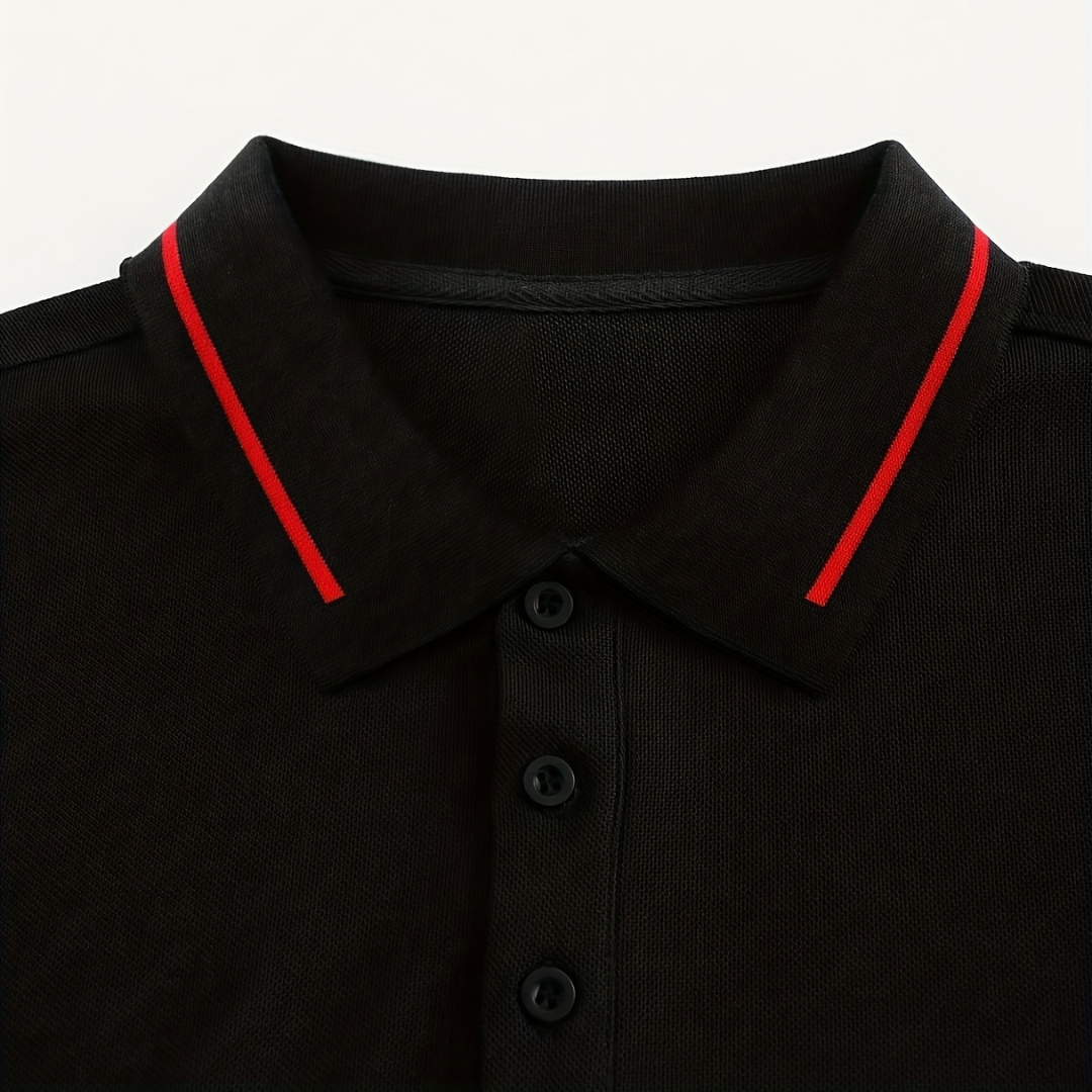 Atelier Rivelle | Polo Maille Homme Manches Longues Tricot Côtelé Élégant