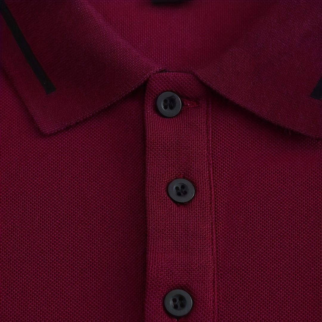 Atelier Rivelle | Polo Maille Homme Manches Longues Tricot Côtelé Élégant