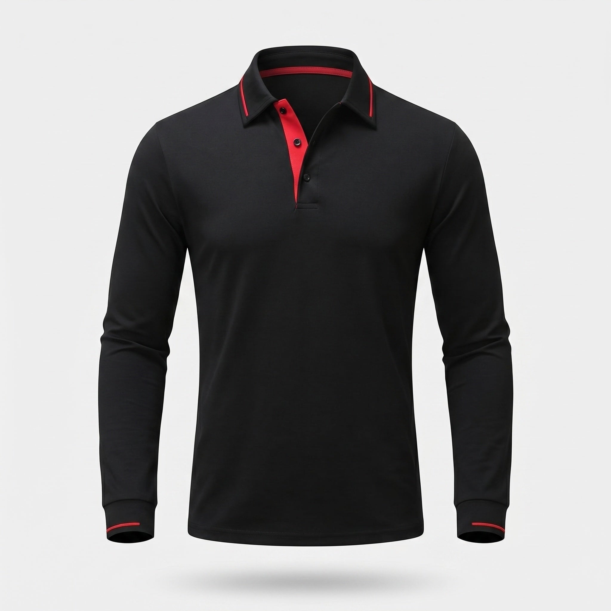 Atelier Rivelle | Polo Maille Homme Manches Longues Tricot Côtelé Élégant