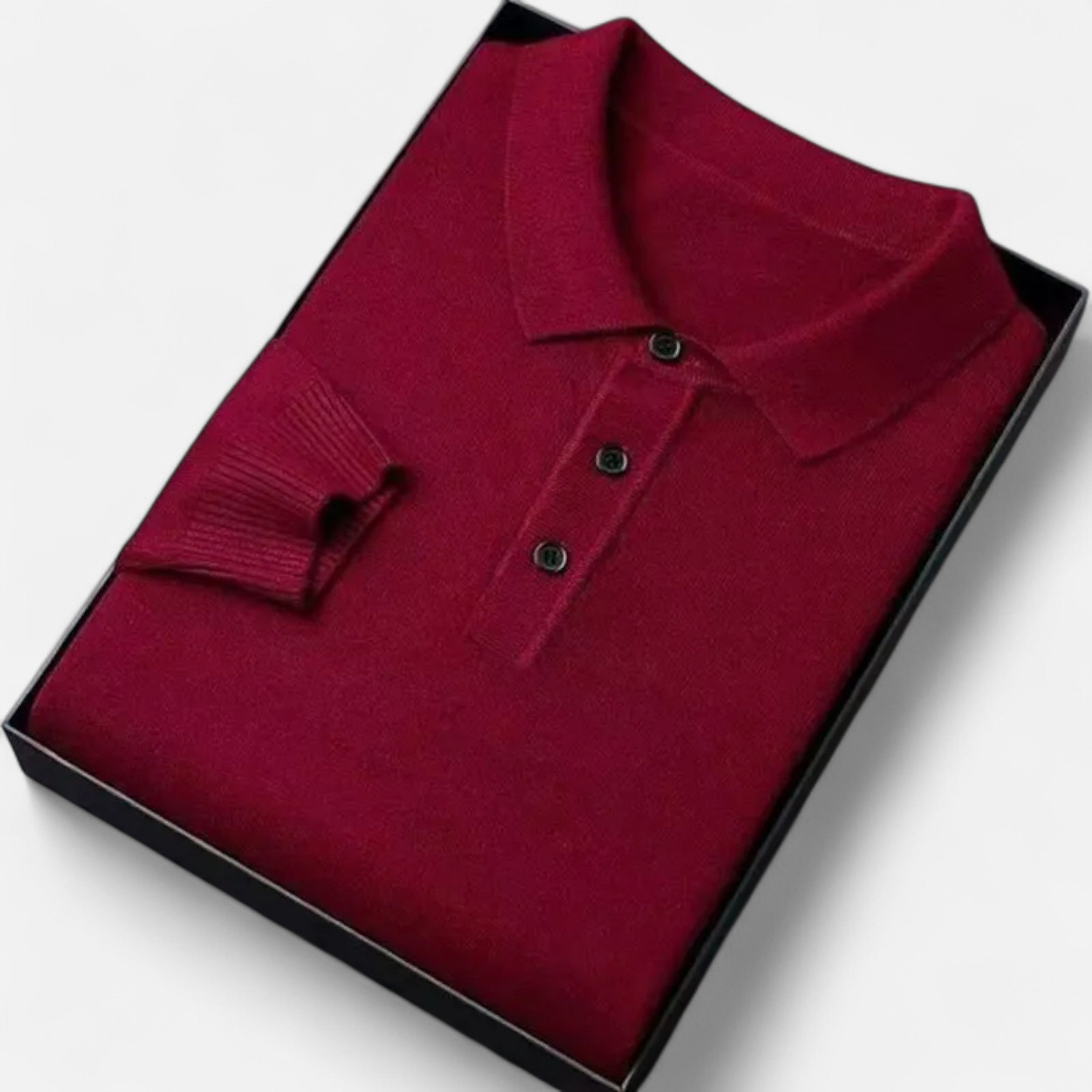 Atelier Rivelle | Pull Homme Col Polo Maille Épaisse Confort