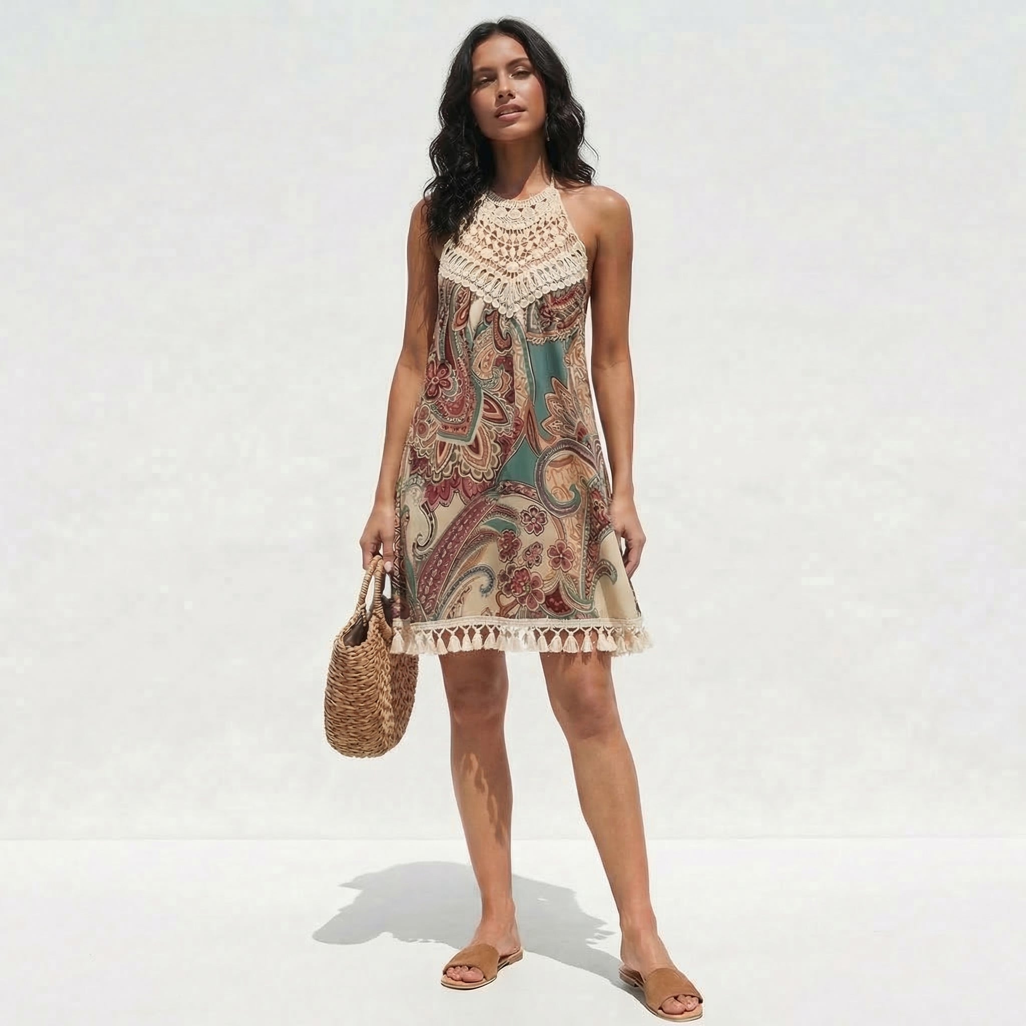 Atelier Rivelle | Robe Bohème Femme Été Légère Respirante Coupe Confort