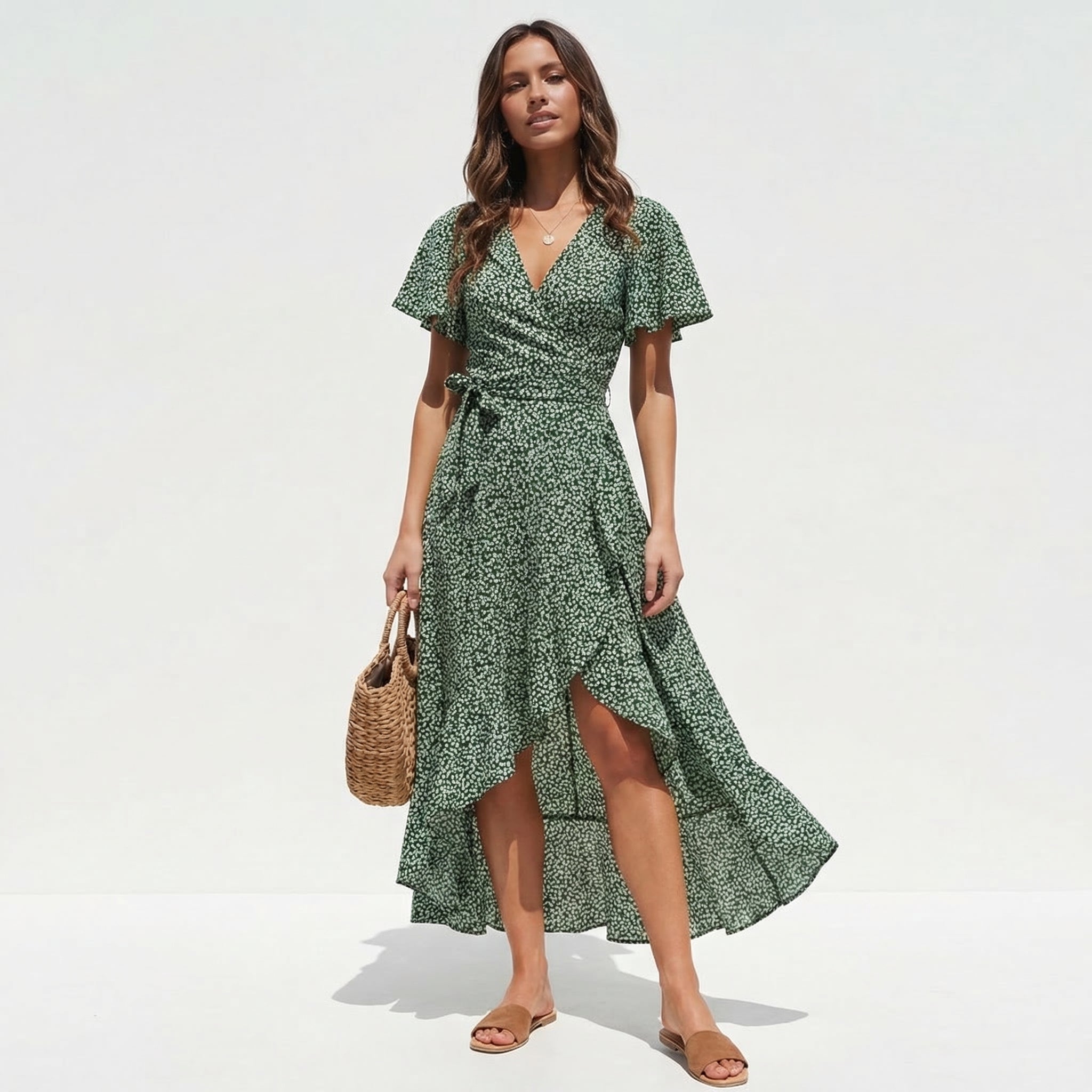 Atelier Rivelle | Robe Femme Élégante Été Lin Léger Style Chic Décontracté