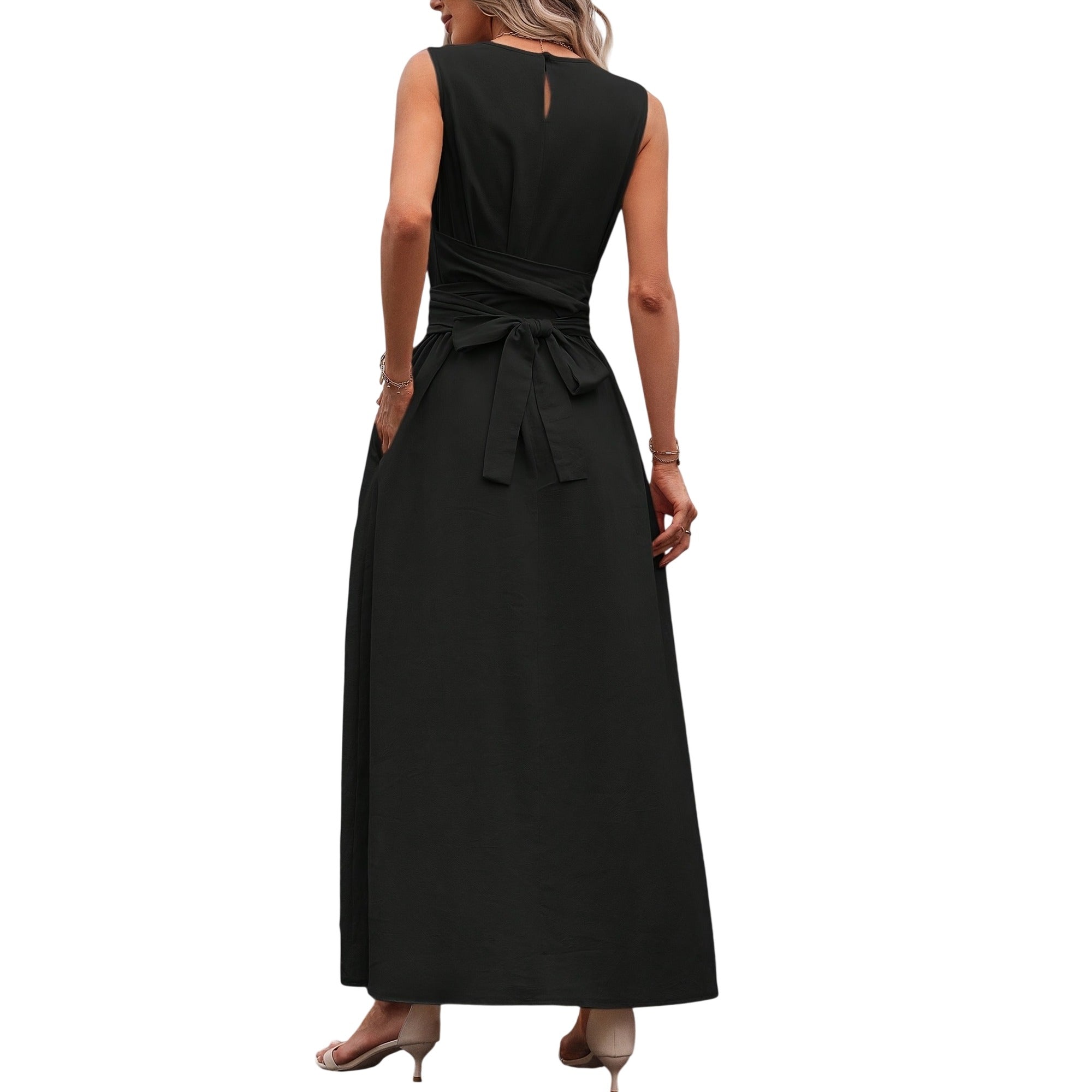 Atelier Rivelle | Robe Femme Été Sans Manches Dos Nu Fluide Décontractée