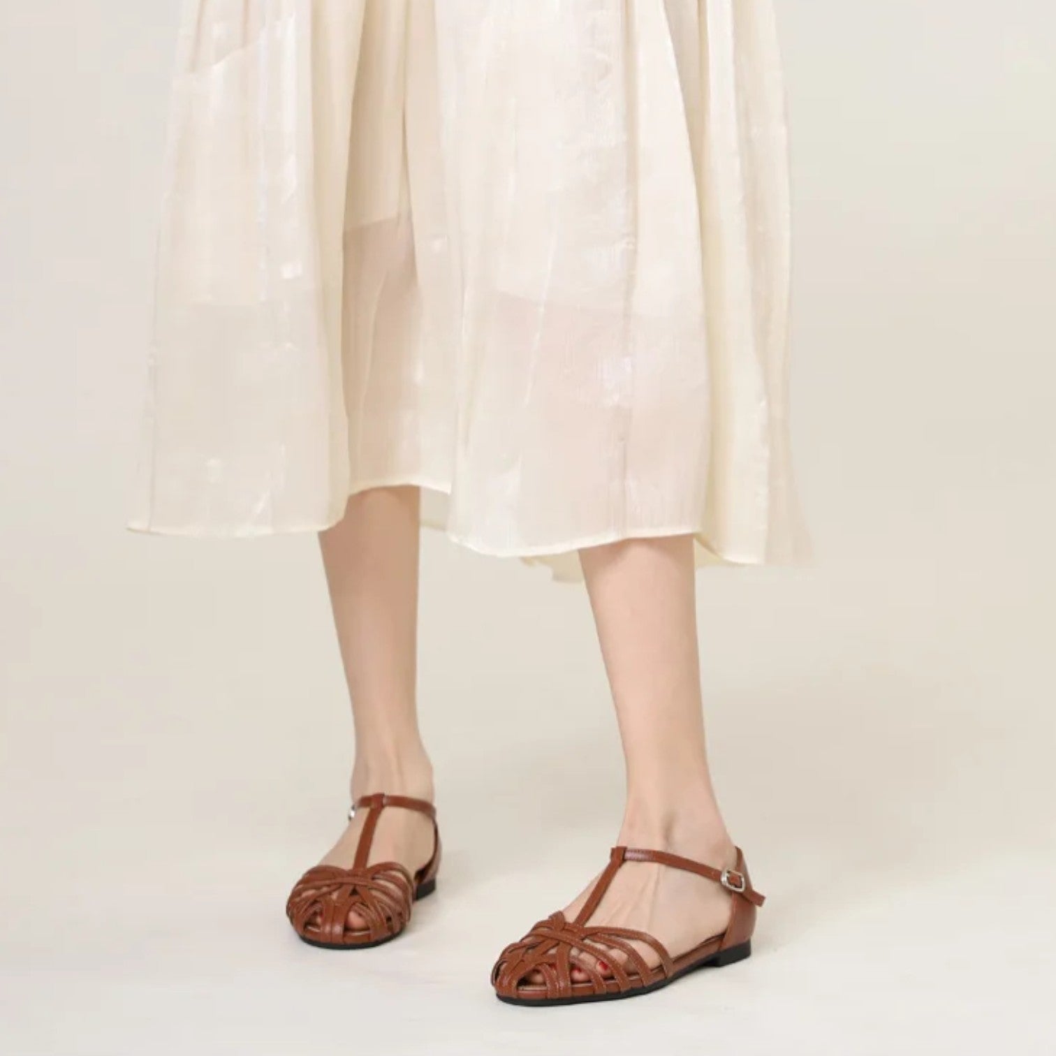 Atelier Rivelle | Sandales Femme Confort Été Cuir Souple Semelle Plate