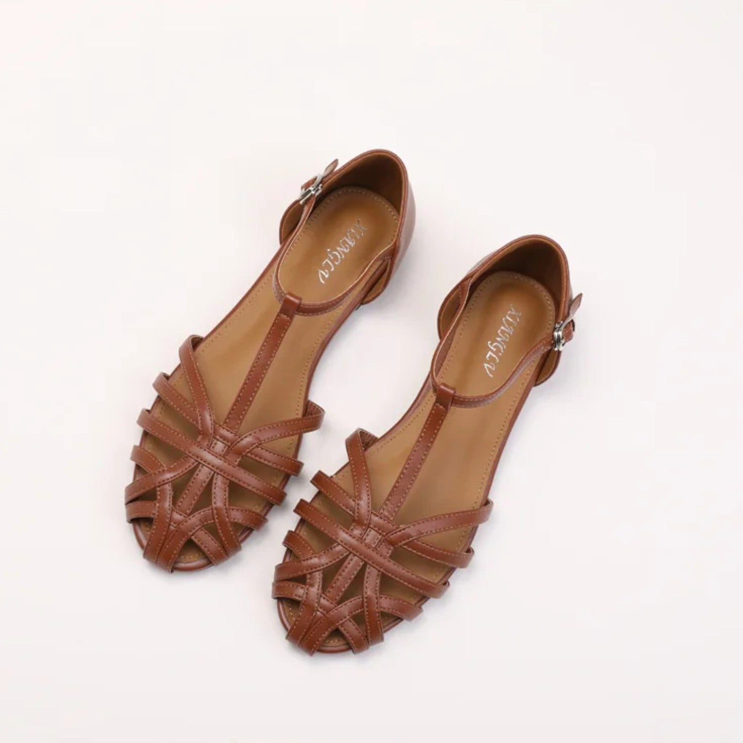 Atelier Rivelle | Sandales Femme Confort Été Cuir Souple Semelle Plate