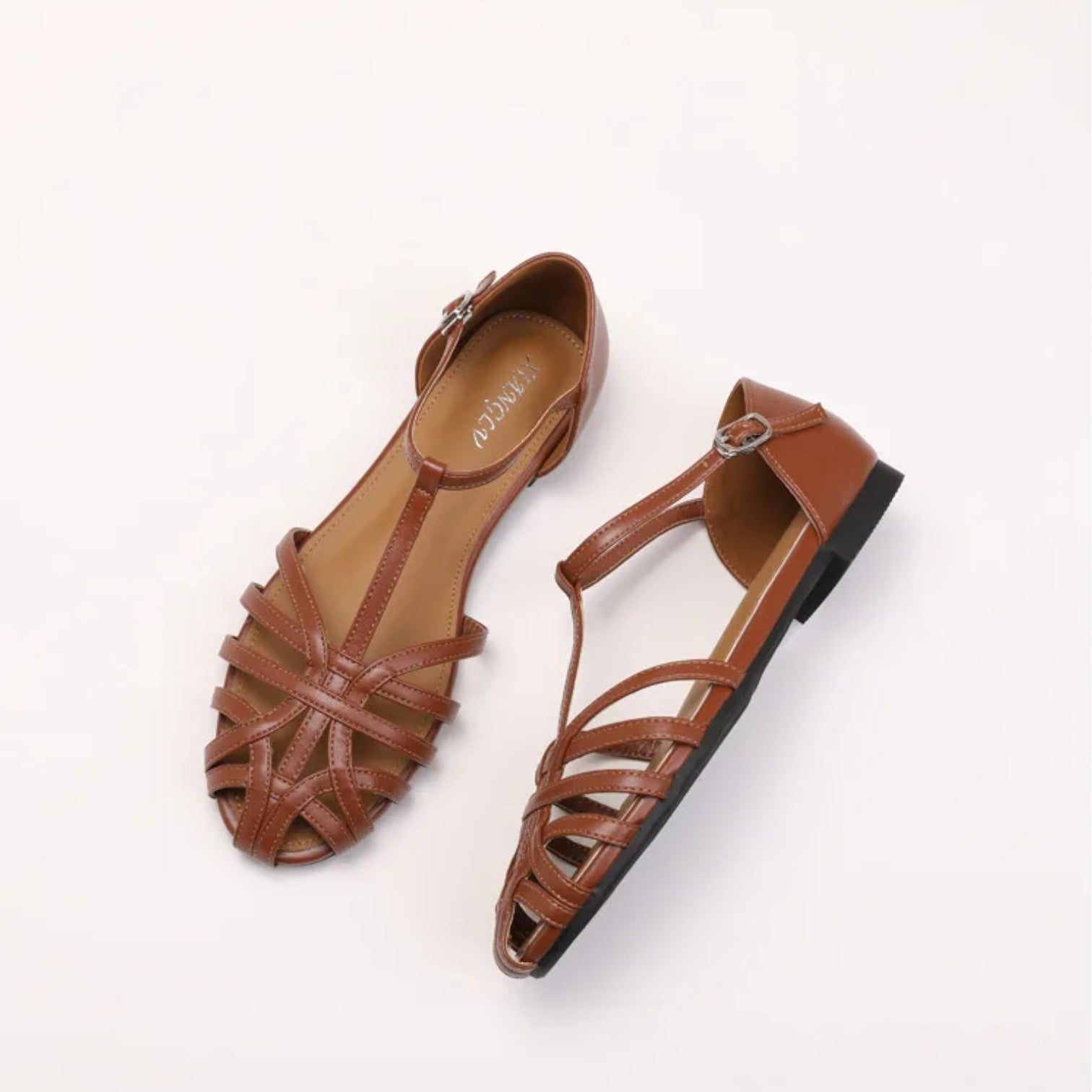 Atelier Rivelle | Sandales Femme Confort Été Cuir Souple Semelle Plate