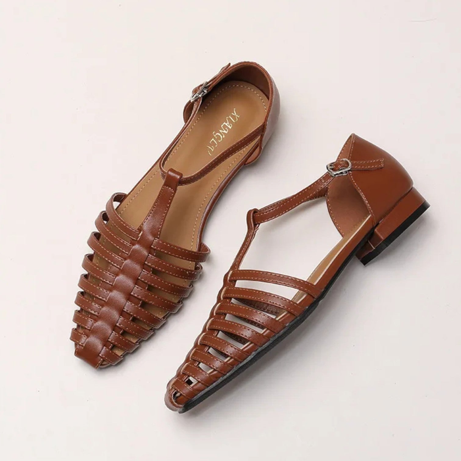 Atelier Rivelle | Sandales Femme Confort Été Cuir Souple Semelle Plate