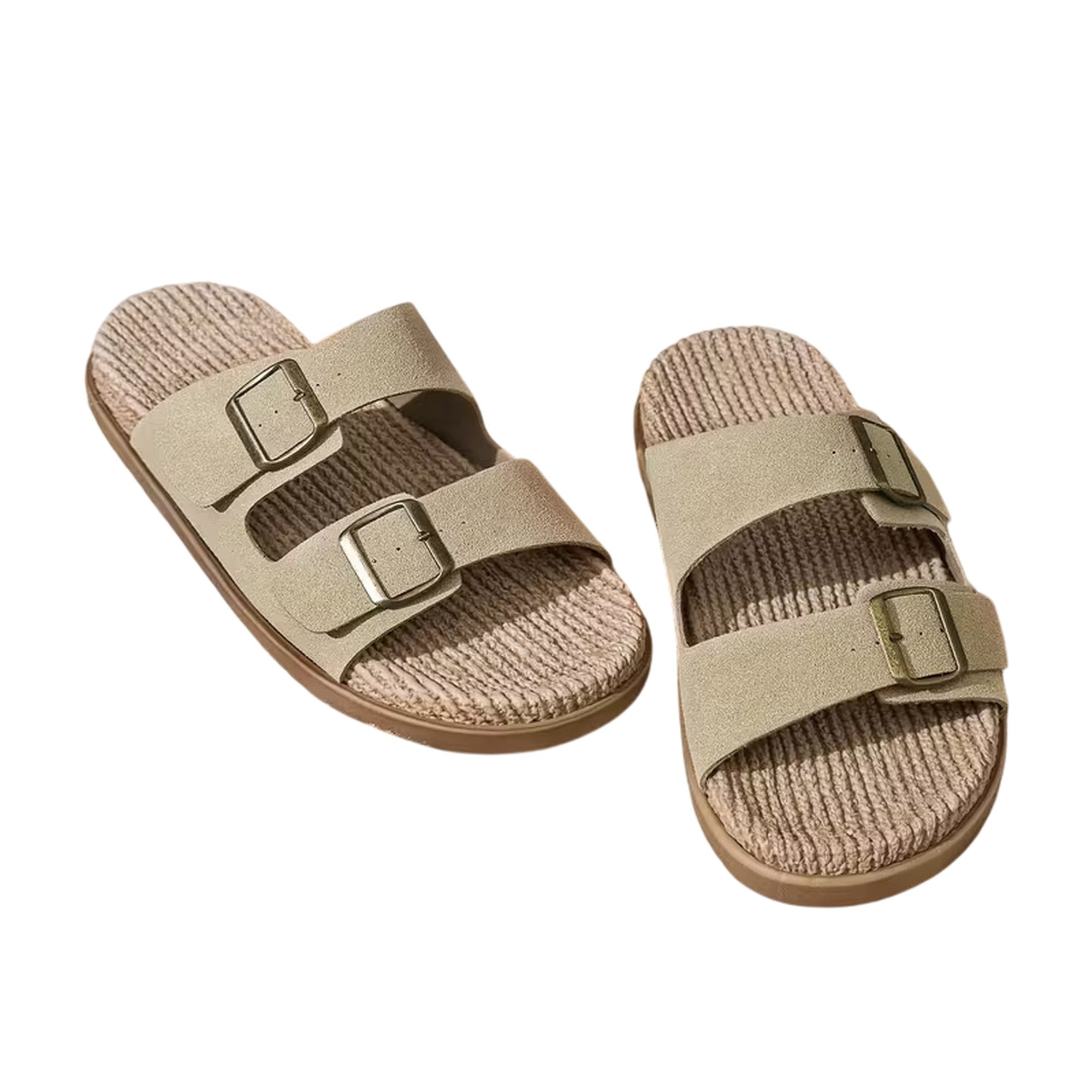 Atelier Rivelle | Sandales Homme Été PU Décontractées Plage Double Boucle