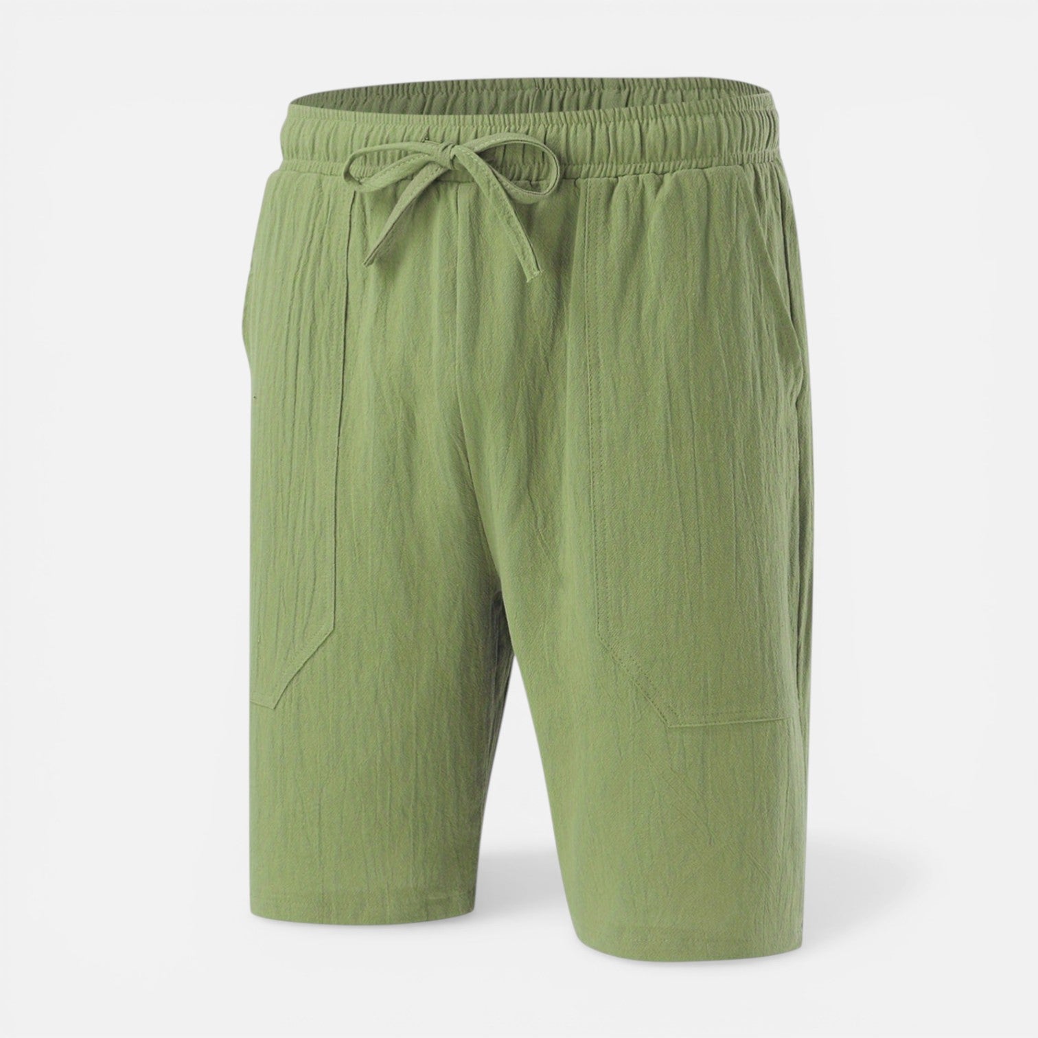 Atelier Rivelle | Short Homme Lin Été Léger Respirant Taille Élastique Confort