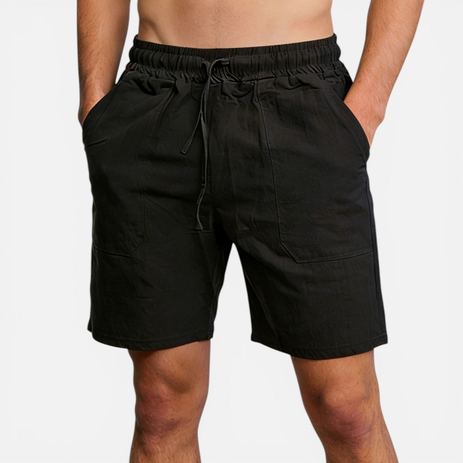 Atelier Rivelle | Short Homme Lin Été Léger Respirant Taille Élastique Confort