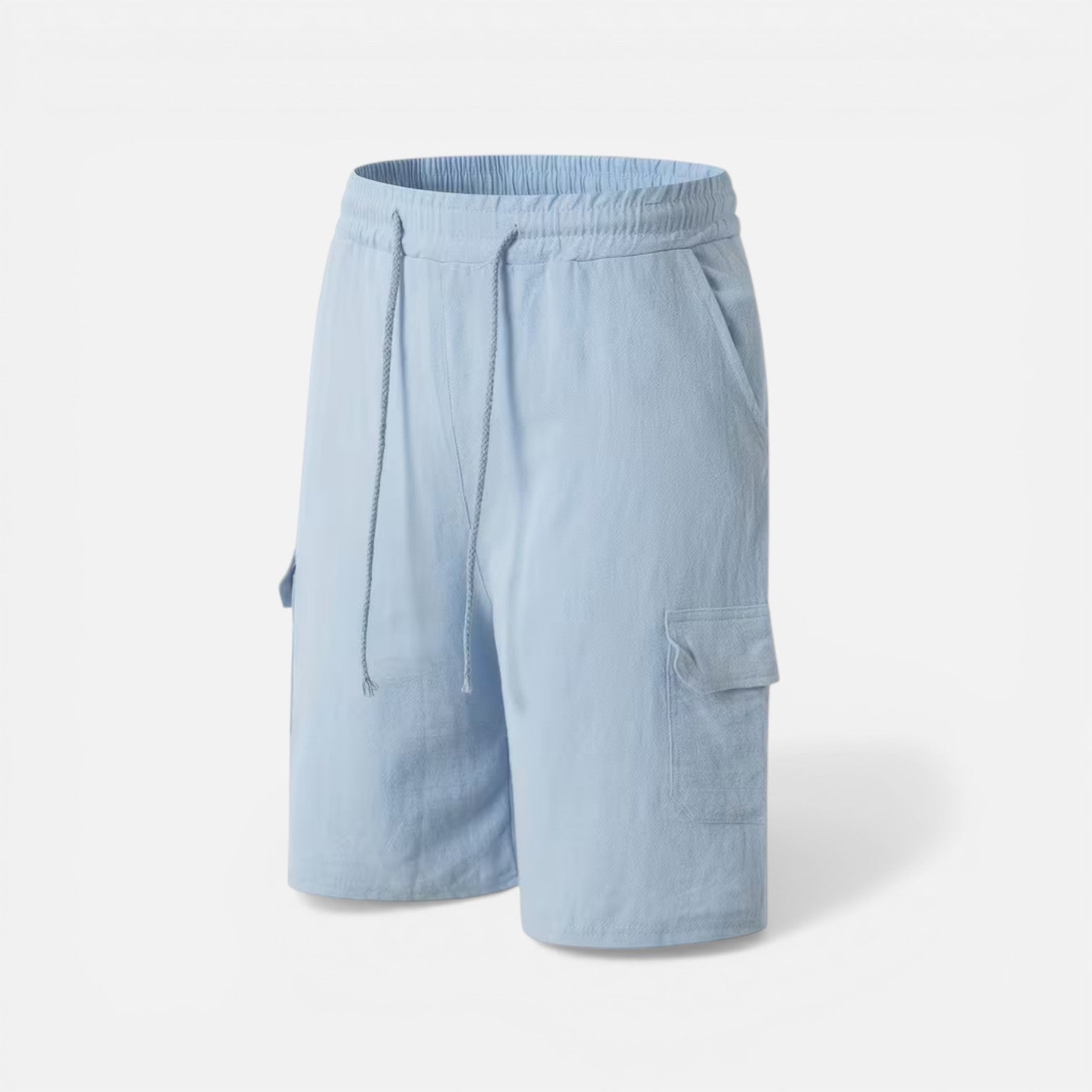 Atelier Rivelle | Short Lin Homme Été Léger Respirant Confort Taille Élastique